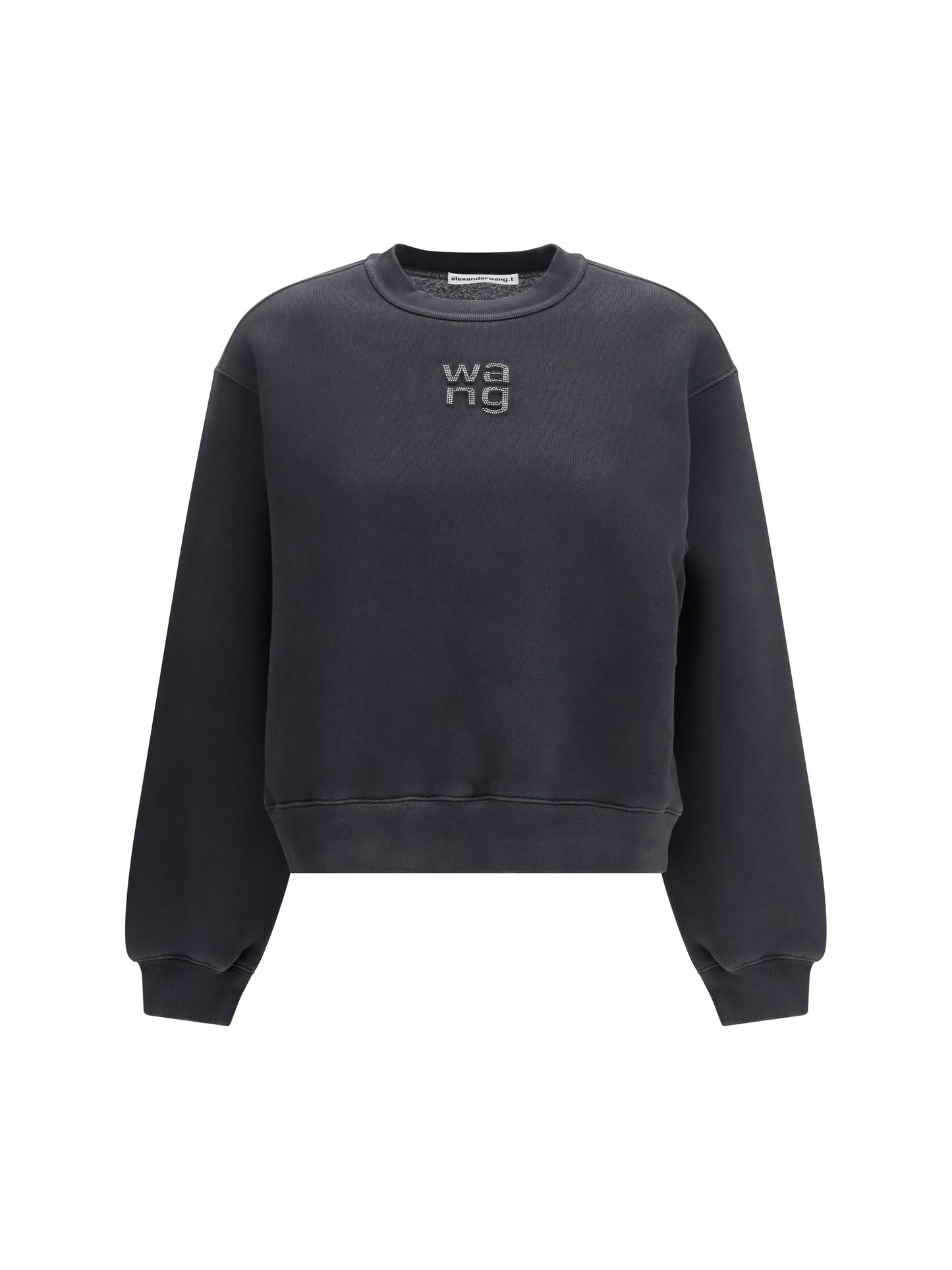 Alexander Wang Women Crystal Hotfix Logo Sweatshirt ALEXANDER WANG