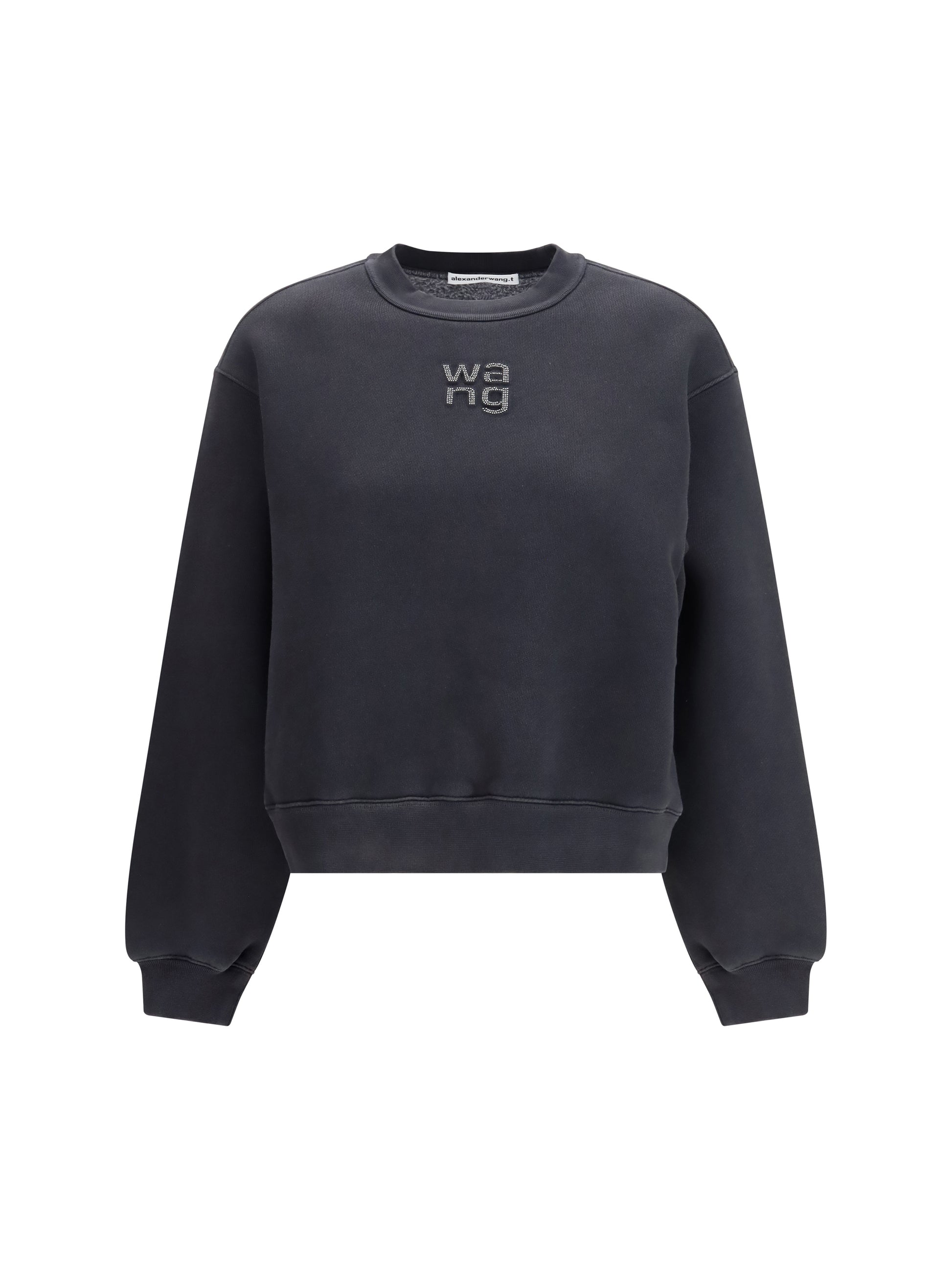 Alexander Wang Women Crystal Hotfix Logo Sweatshirt ALEXANDER WANG