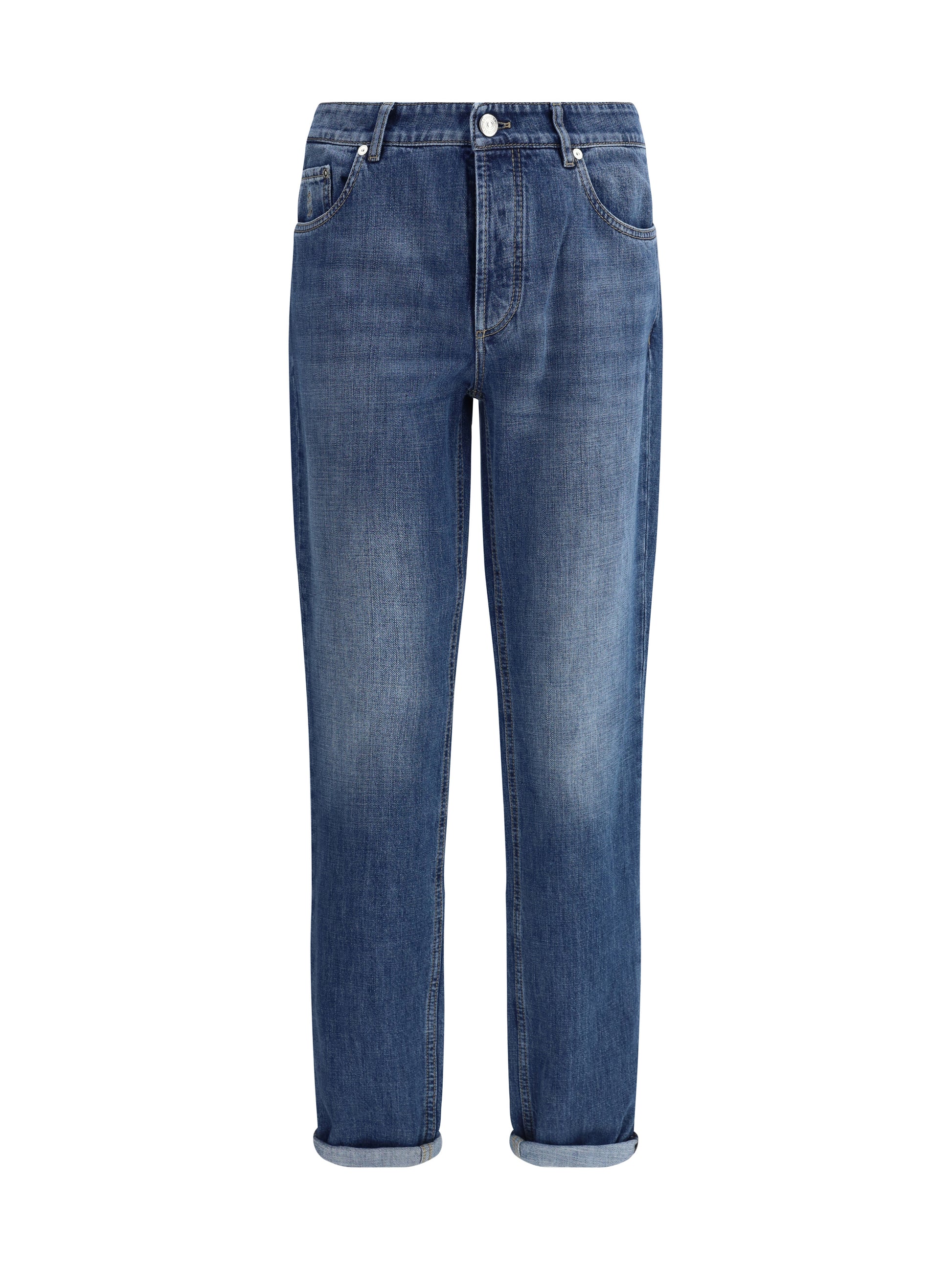Brunello Cucinelli Men Cuffed Jeans BRUNELLO CUCINELLI