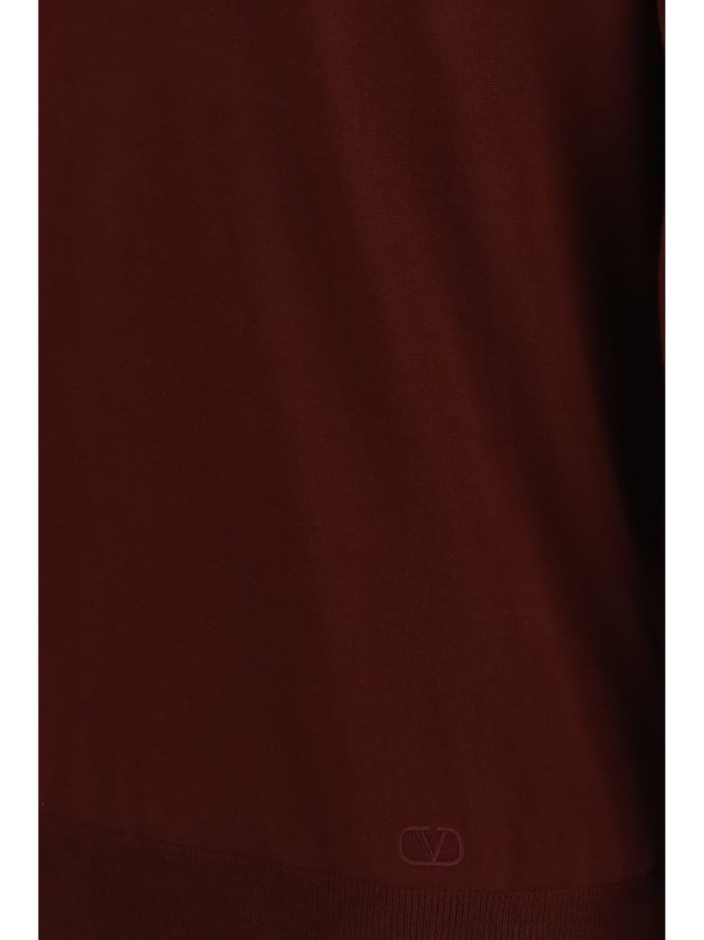 Valentino Men Long-Sleeve Wool Polo With Vlogo VALENTINO