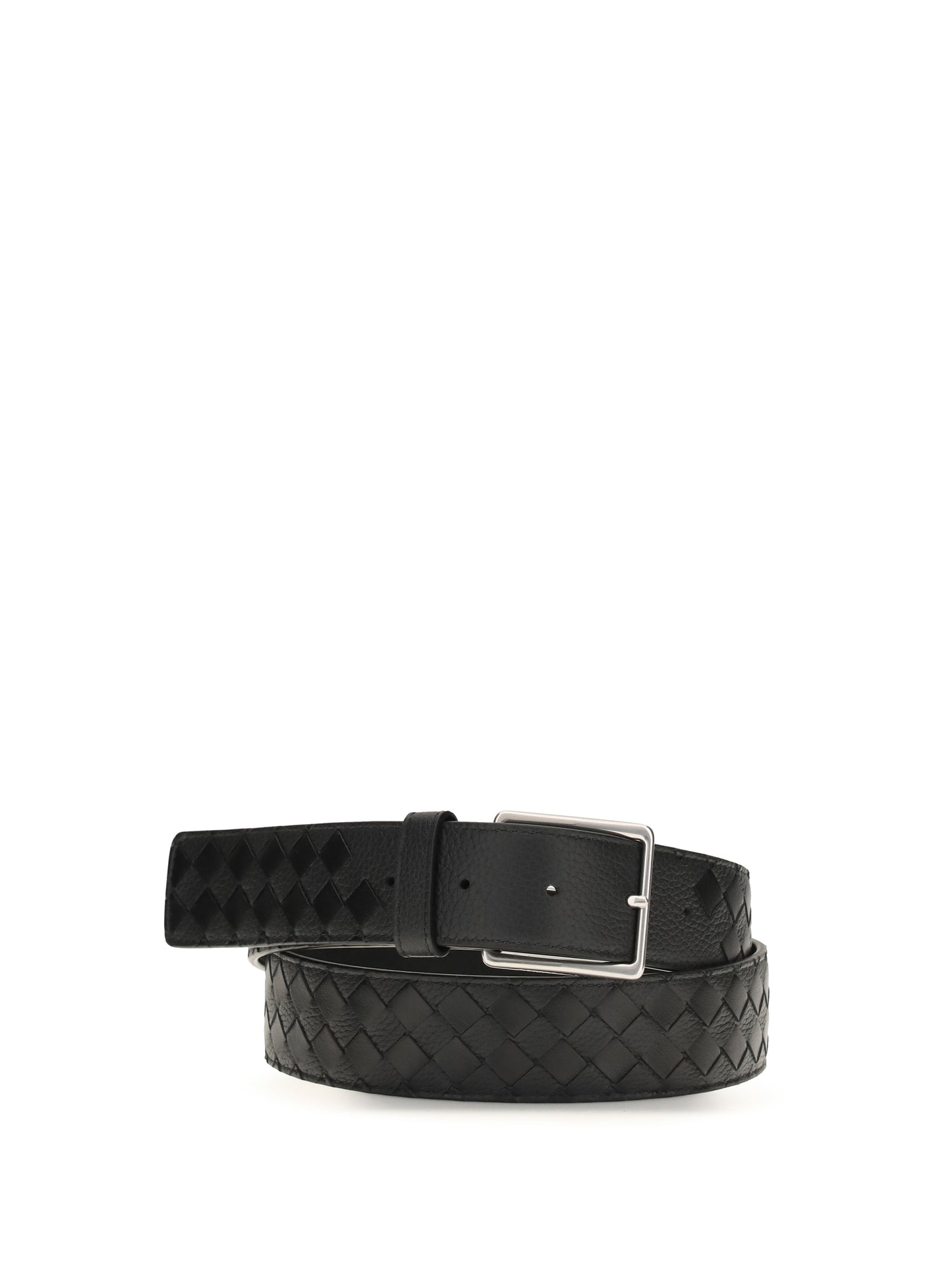 Bottega Veneta Men Intreccio Leather Belt BOTTEGA VENETA