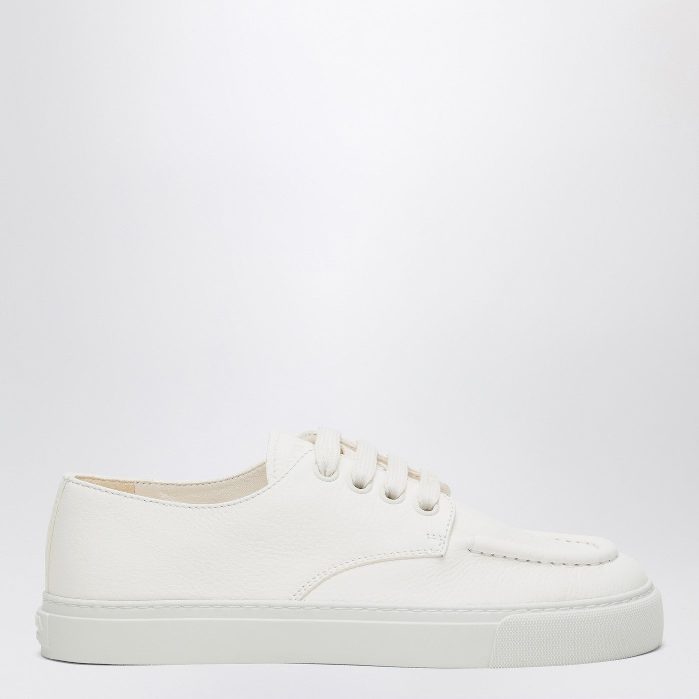 Prada Sneakers Ivory In Hammered Leather Men PRADA