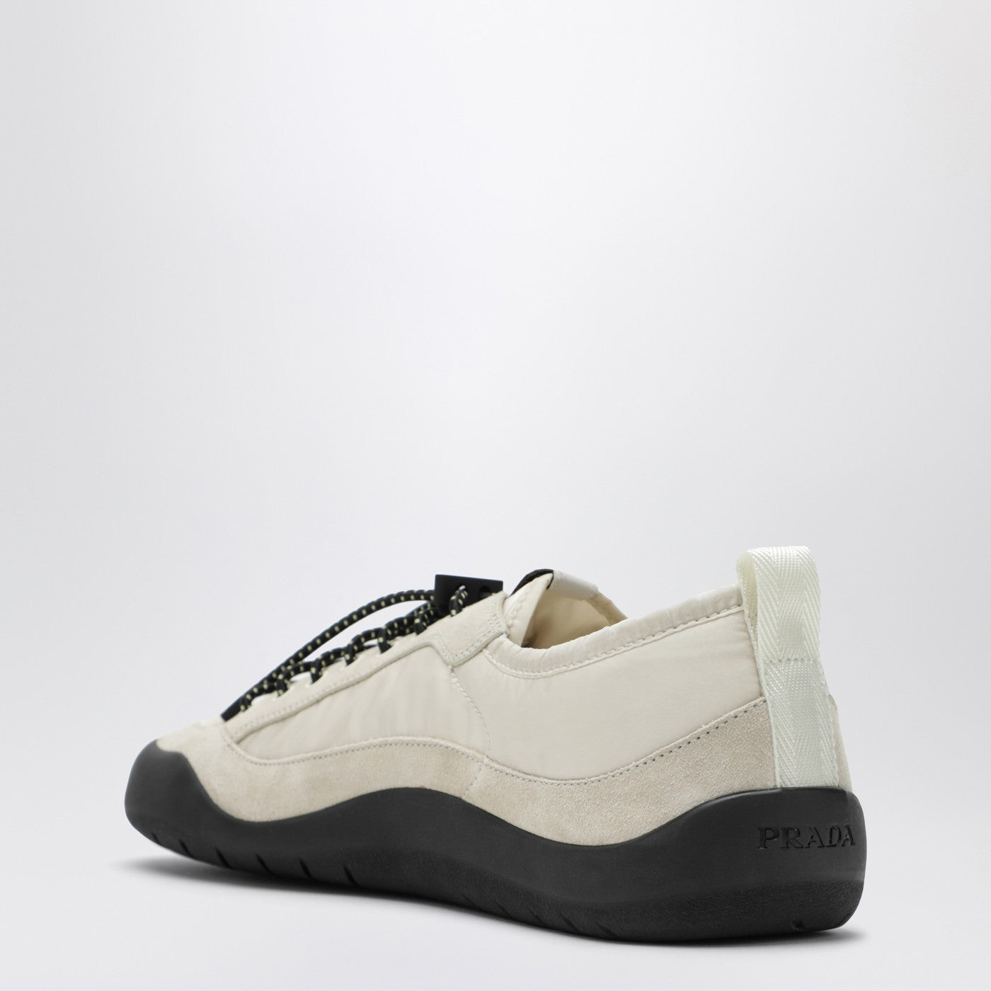 Prada Speedrock Sneakers In Ivory Re-Nylon And Suede Men PRADA