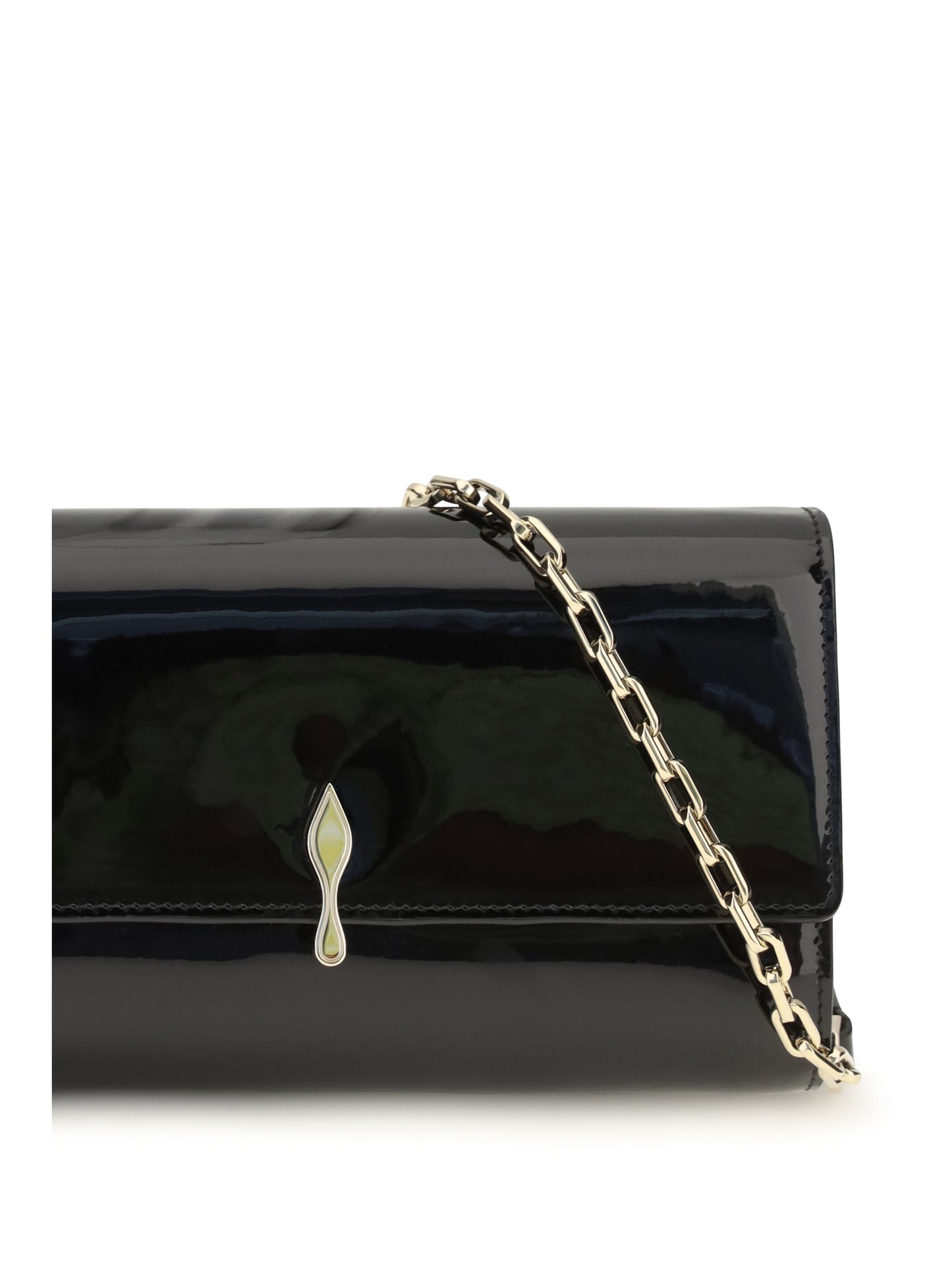 Christian Louboutin Women Bettina Patent Leather Chain Wallet CHRISTIAN LOUBOUTIN