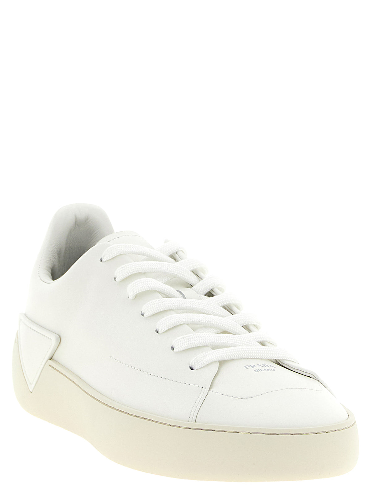 Prada Men White 'Court' Sneakers PRADA