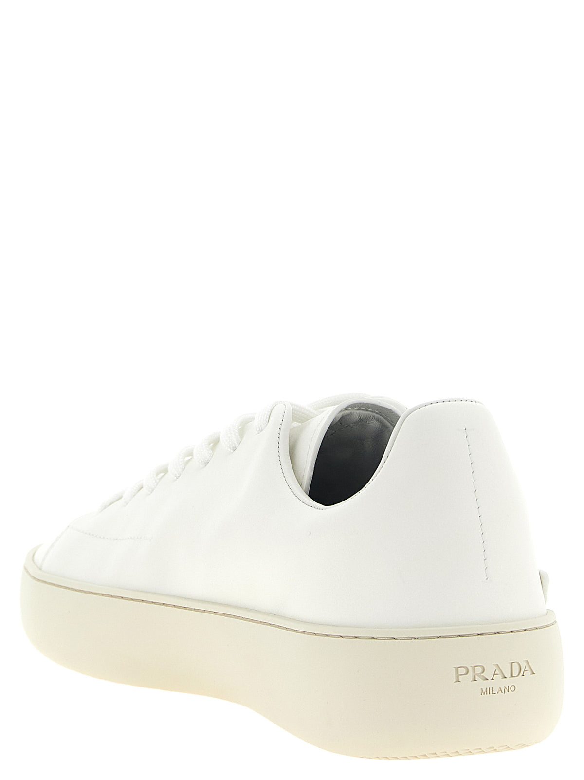 Prada Men White 'Court' Sneakers PRADA
