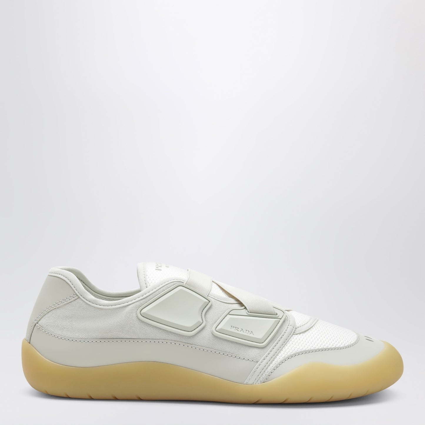 Prada Speedrock Crystal Leather And Mesh Sneakers Men PRADA