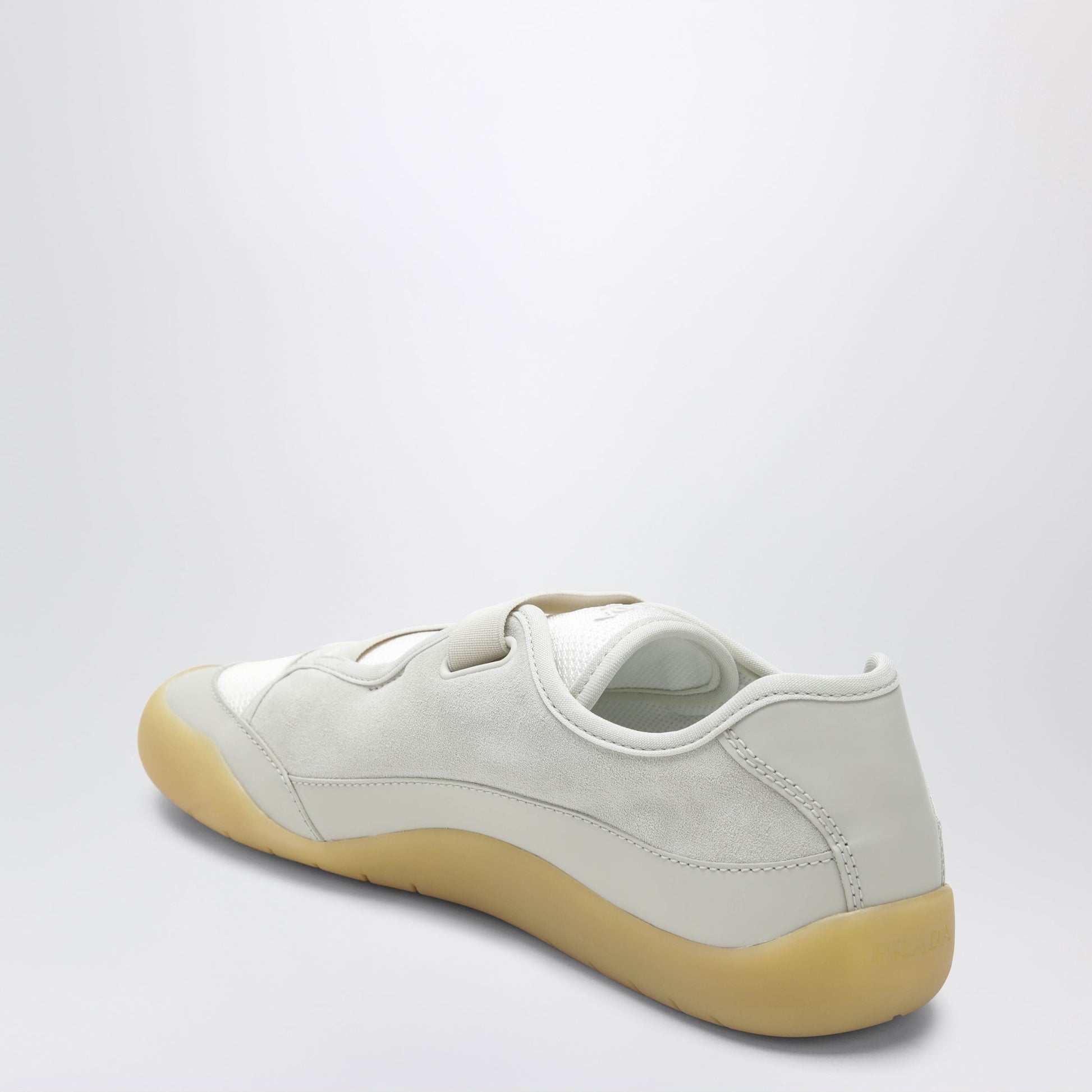 Prada Speedrock Crystal Leather And Mesh Sneakers Men PRADA