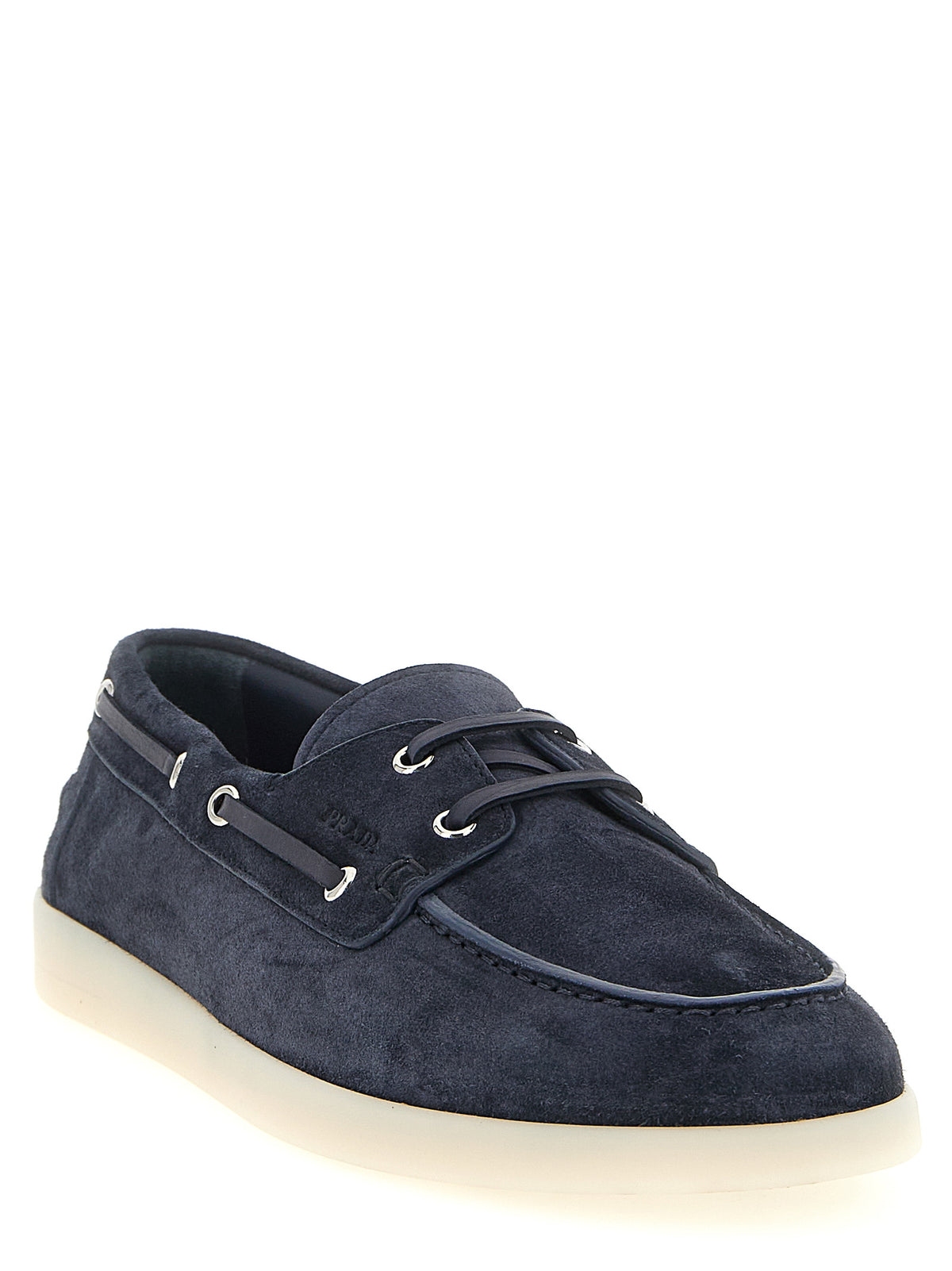 Prada Men Suede Boat Shoe PRADA
