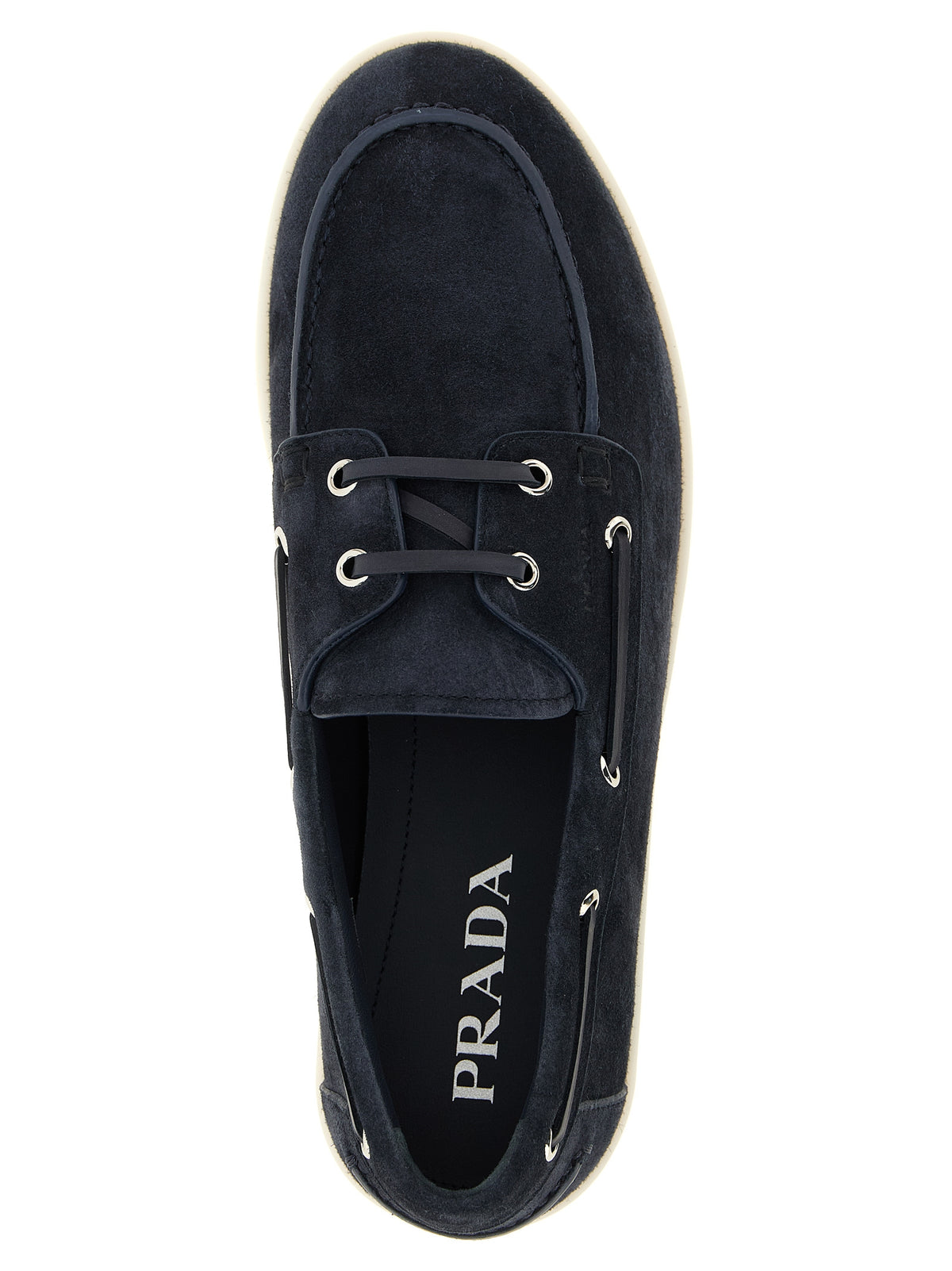 Prada Men Suede Boat Shoe PRADA