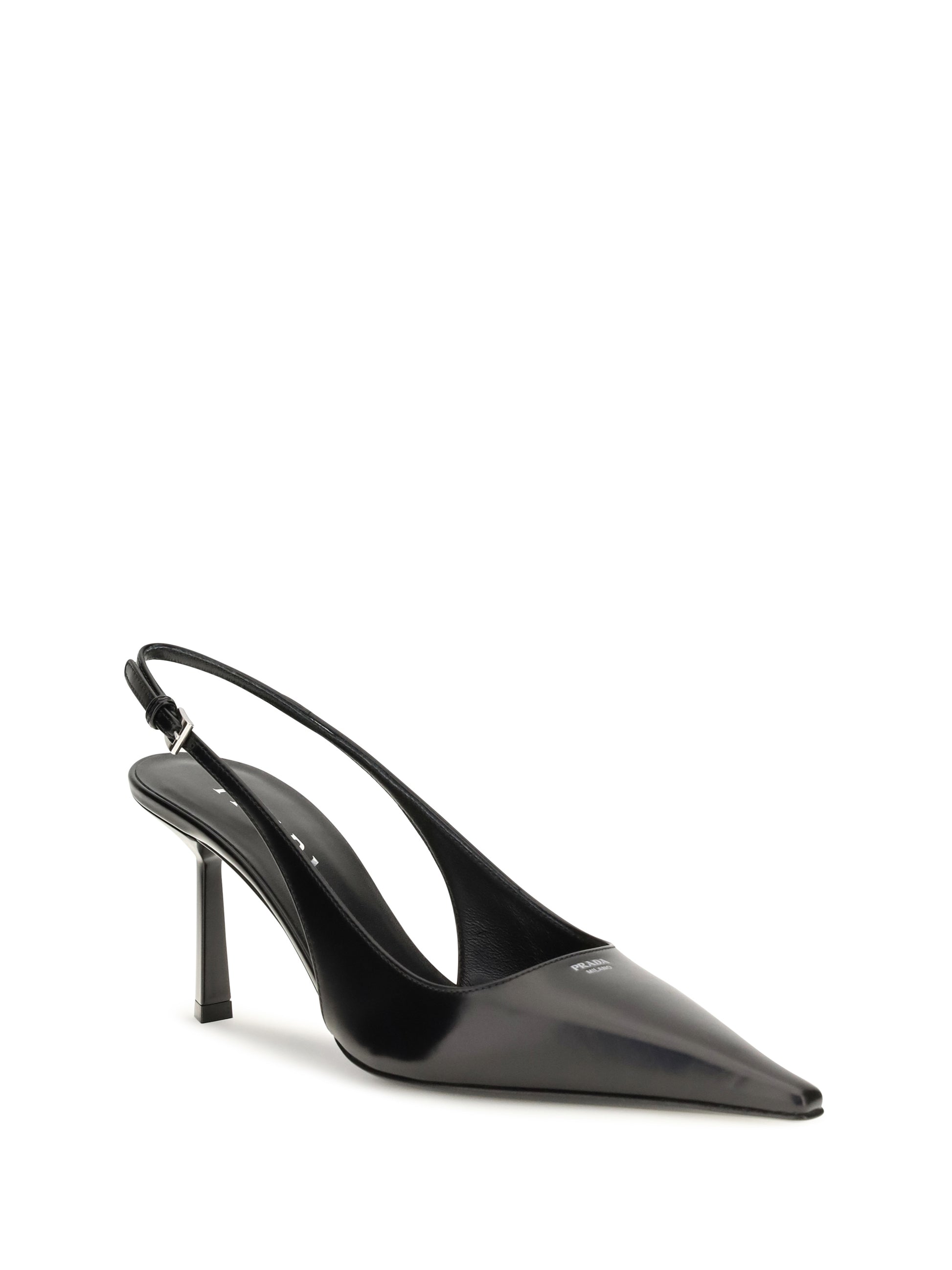 Prada Women Leather Slingback Pumps PRADA