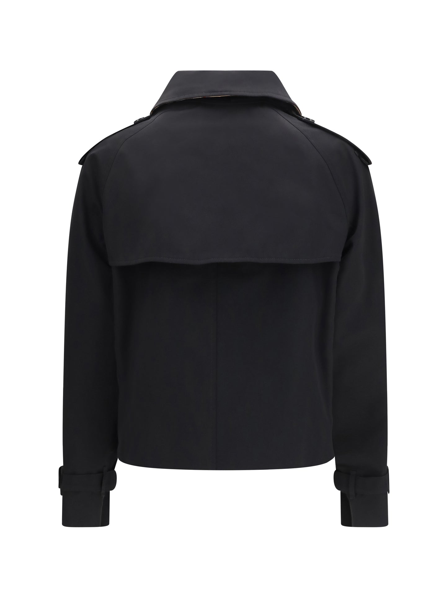 Burberry Women Mayfair Cropped Trench Jacket In Gabardine BURBERRY