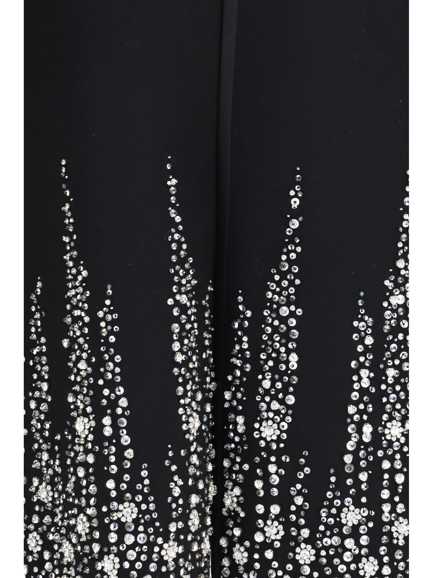 Valentino Women Compact Drap Cape With Degradé Rhinestone Embroidery VALENTINO
