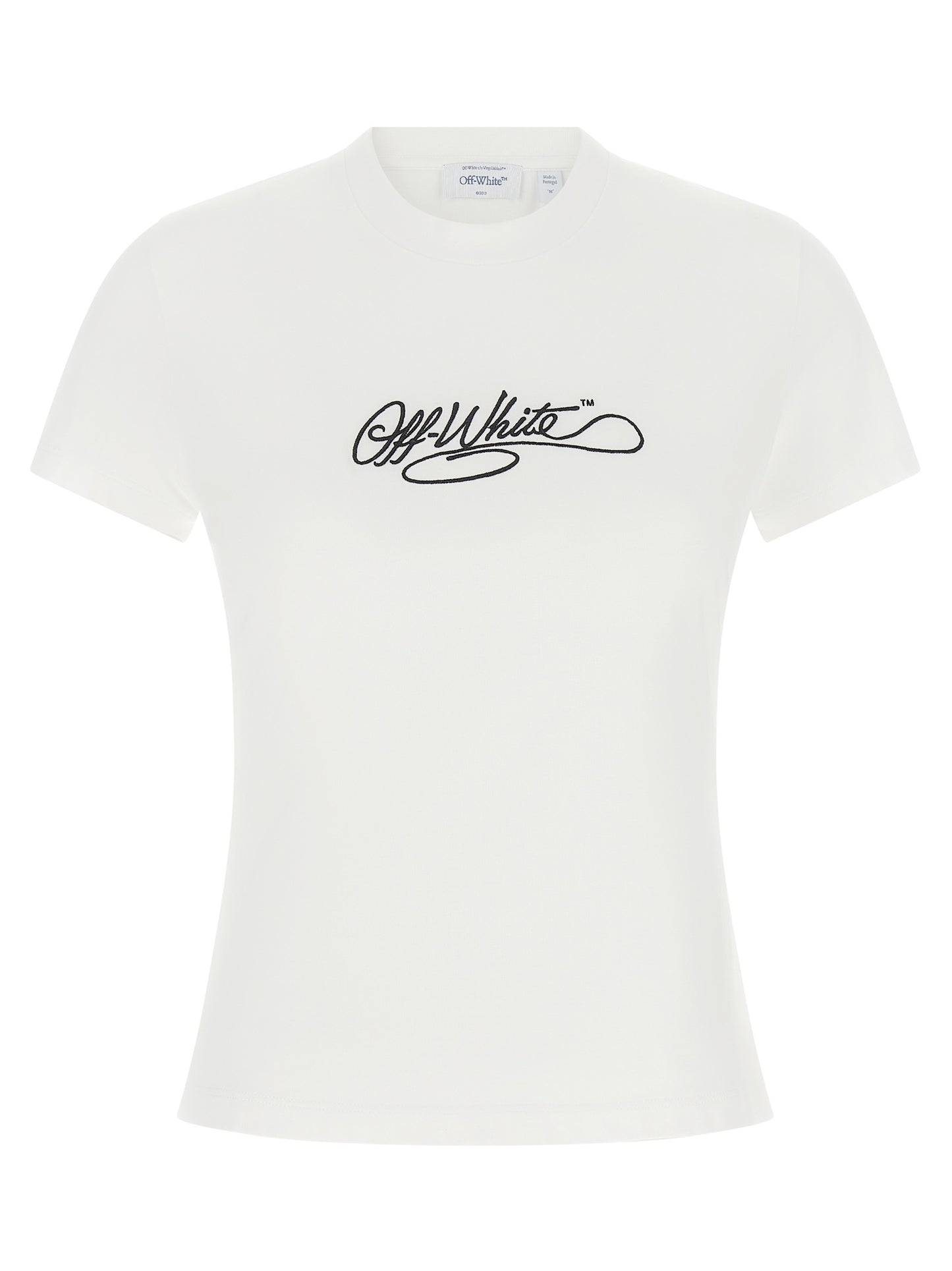 Off-White Women Logo Embroidery T-Shirt OFF-WHITE