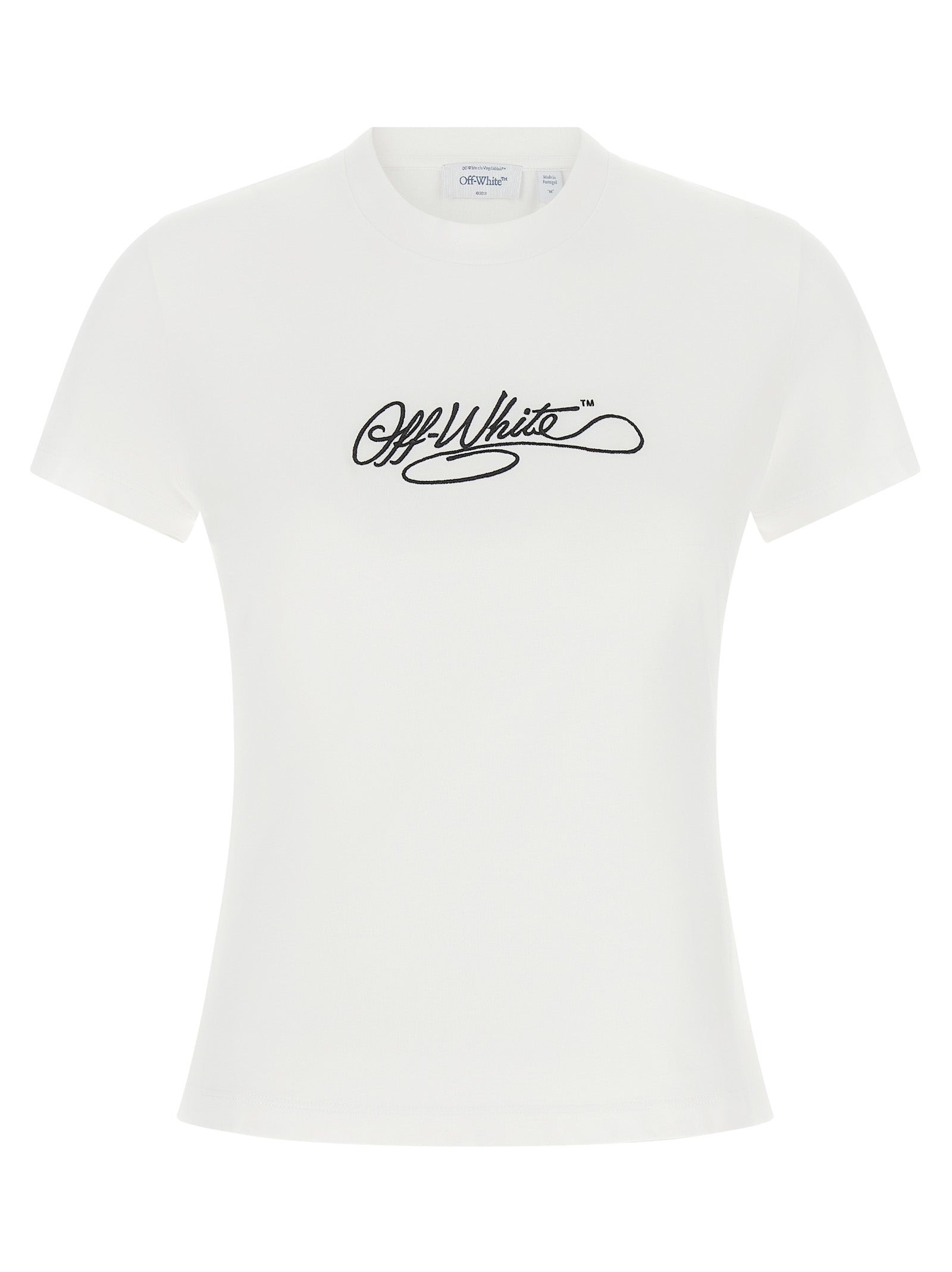 Off-White Women Logo Embroidery T-Shirt OFF-WHITE