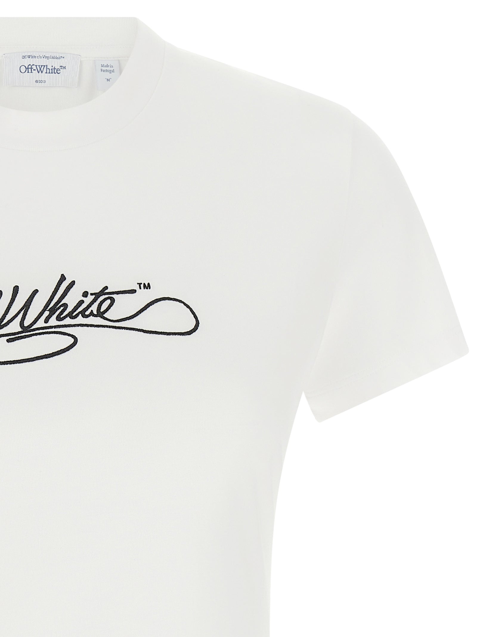Off-White Women Logo Embroidery T-Shirt OFF-WHITE