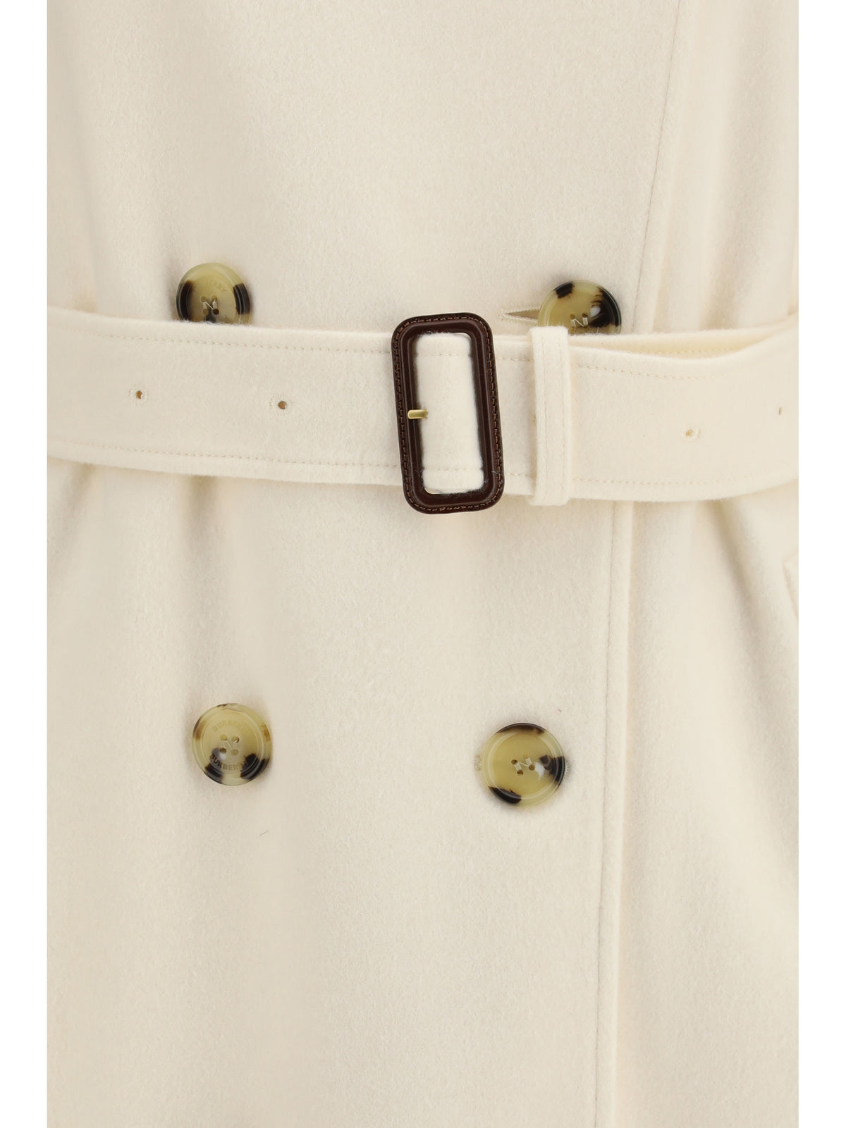 Burberry Women Long Kensington Cashmere Trench Coat BURBERRY