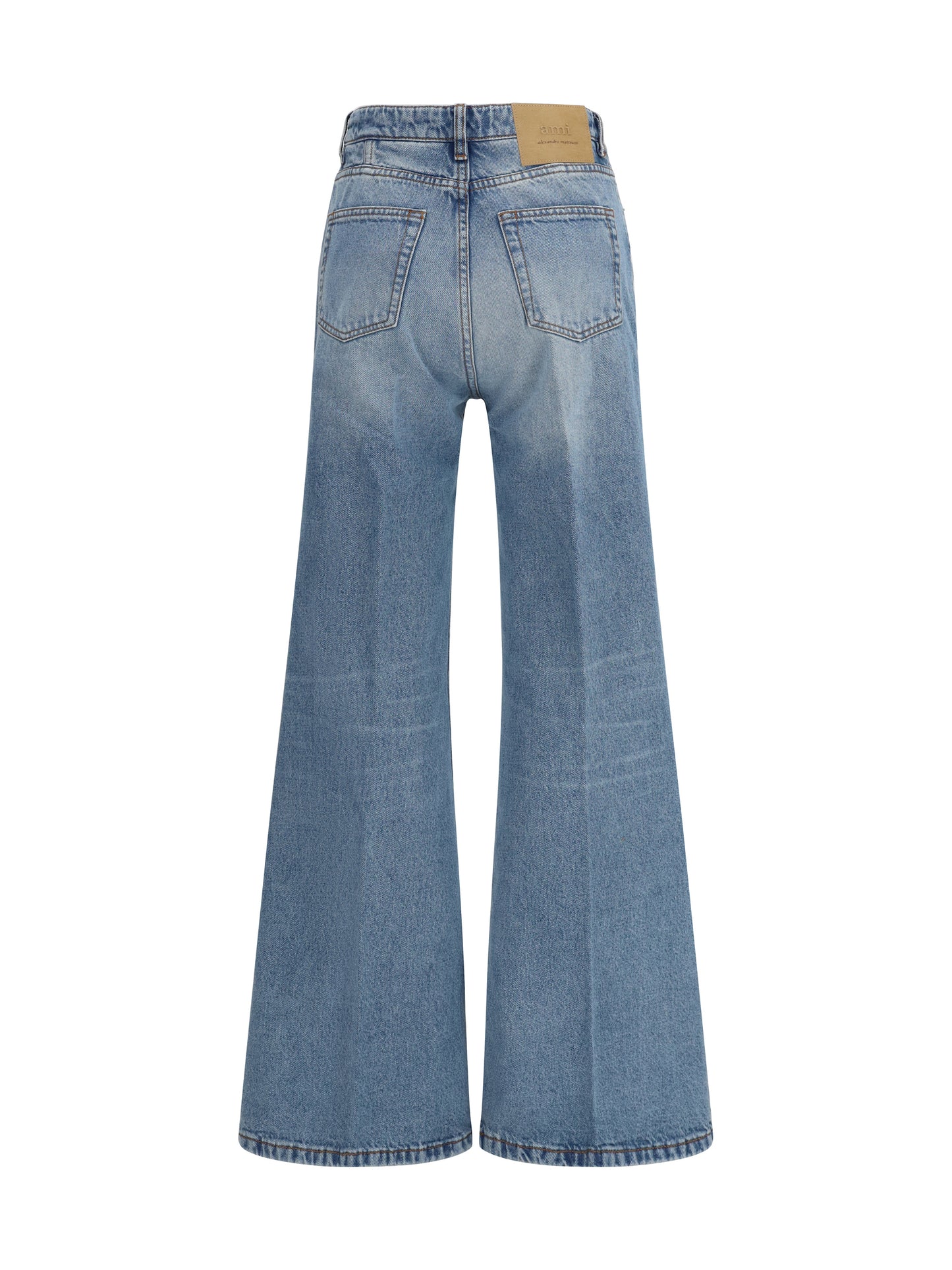 Ami Paris Women Flared Jeans In Denim AMI PARIS
