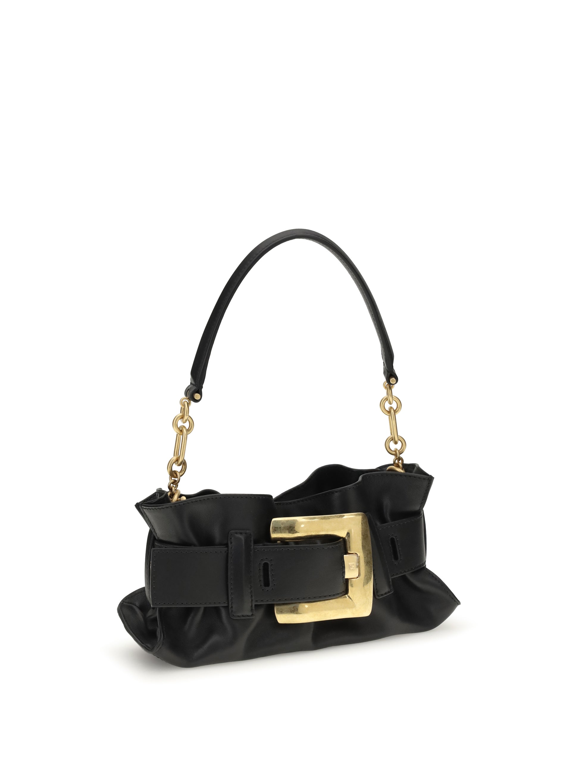Balmain Women Mini Anthem Bag In Calfskin Leather BALMAIN