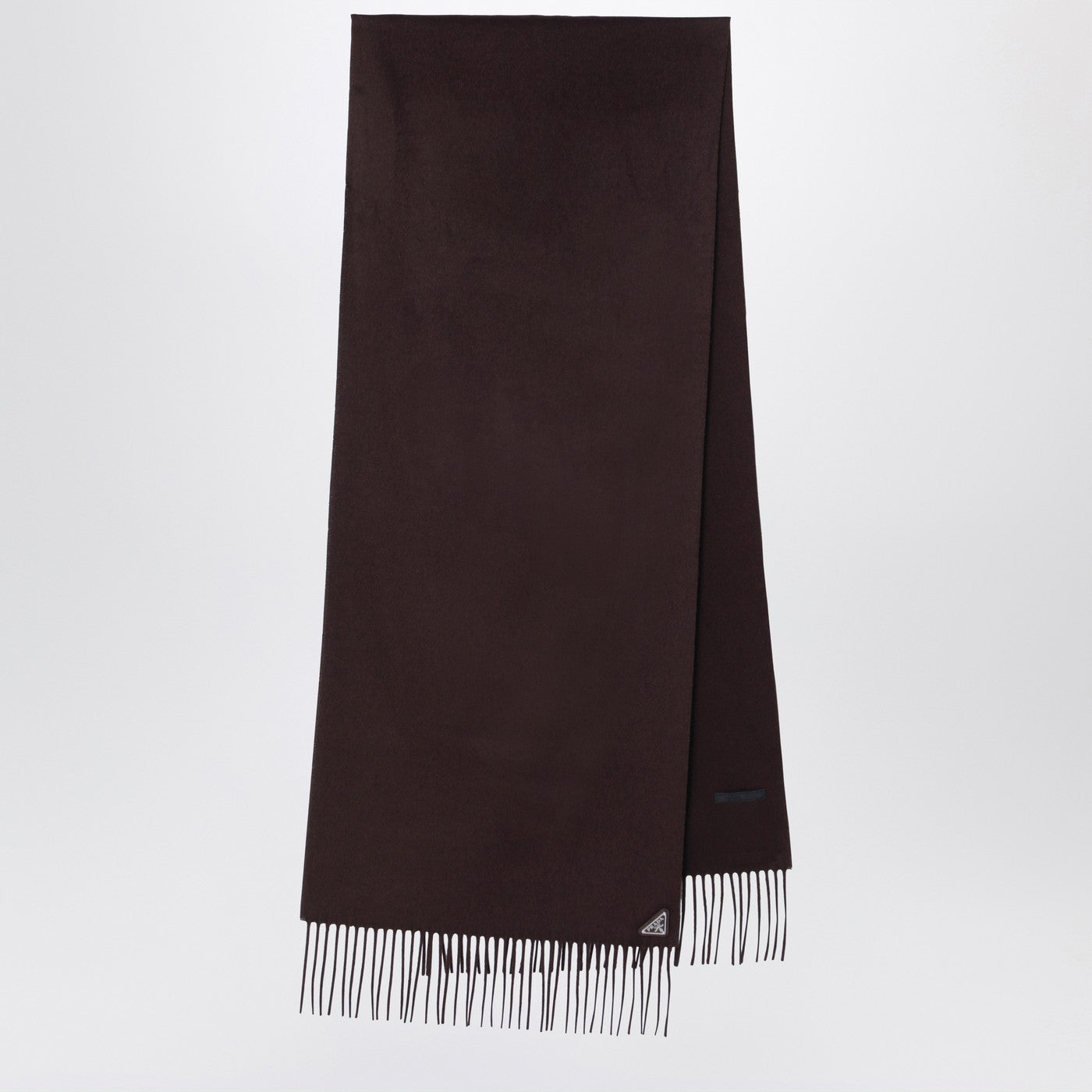 Prada Brown Scarf In Silk And Cashmere Men PRADA