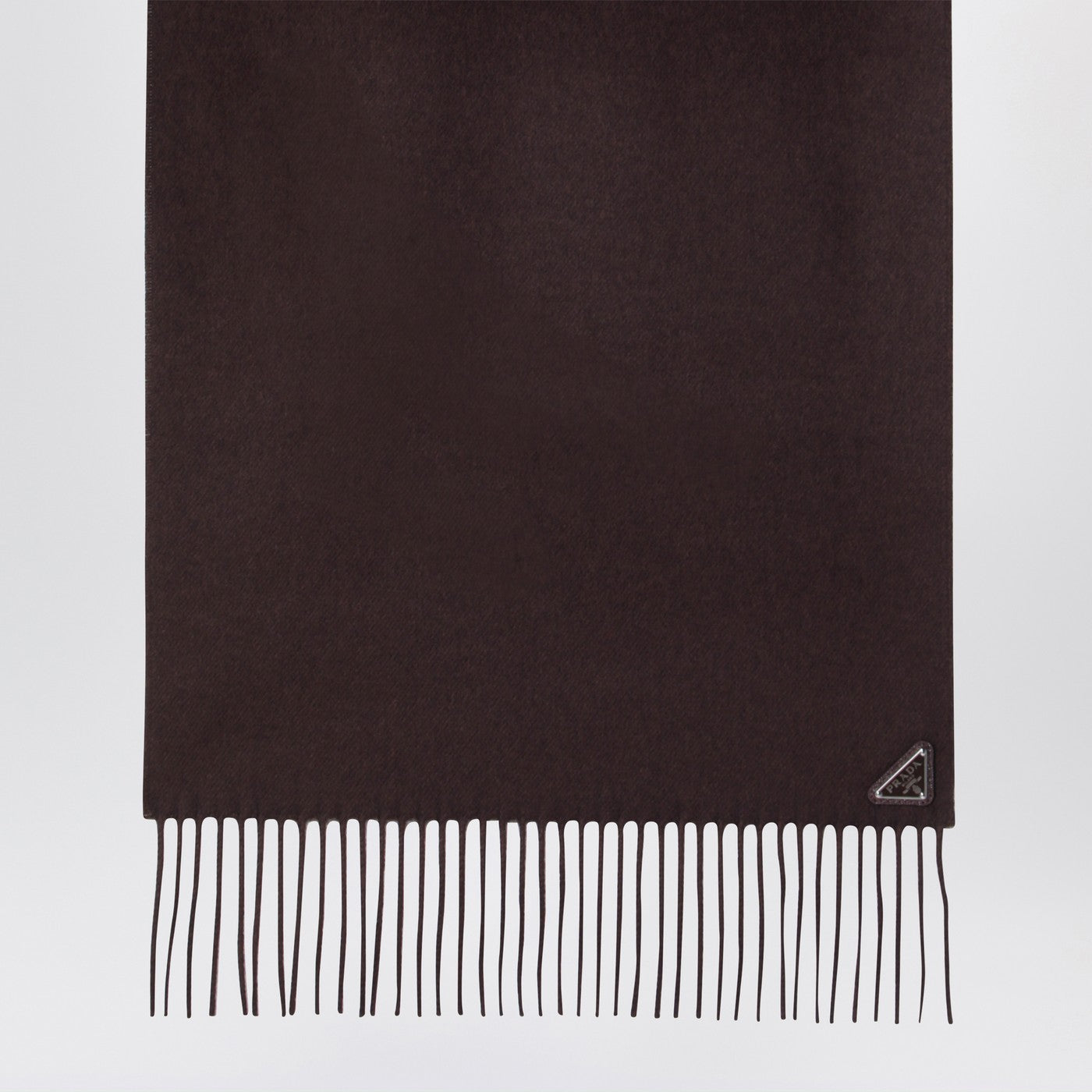 Prada Brown Scarf In Silk And Cashmere Men PRADA