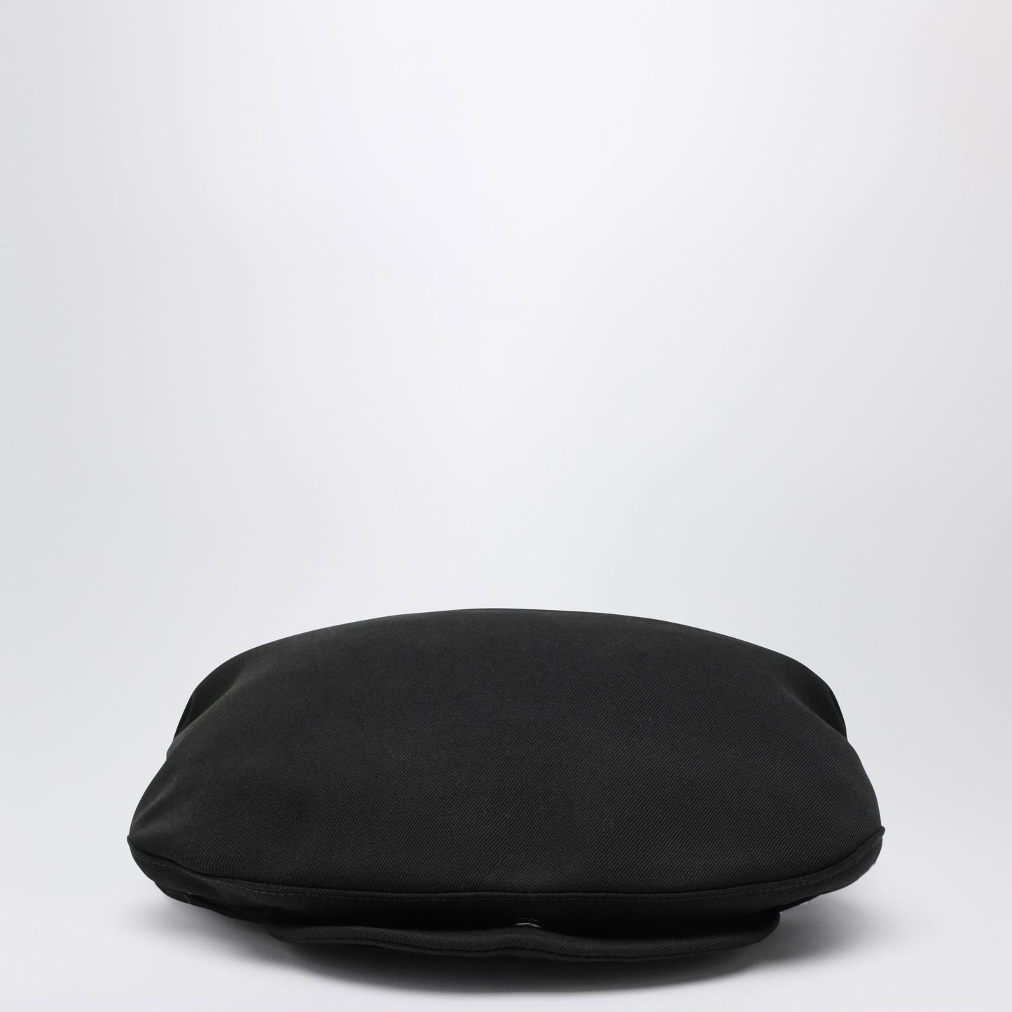 Prada Black Cotton Beret Men PRADA