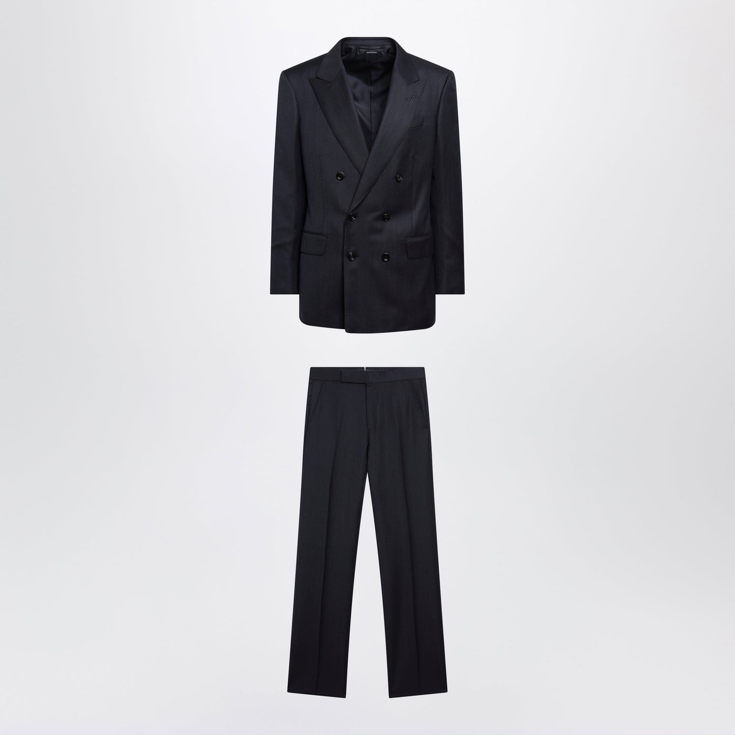 Tom Ford Navy Double-Breasted Wool Suit Men TOM FORD