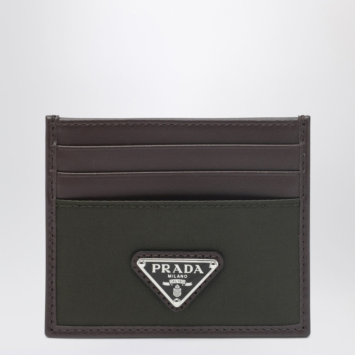 Prada Prada Speedrock Card Holder In Re-Nylon Camouflage And Leather Men PRADA