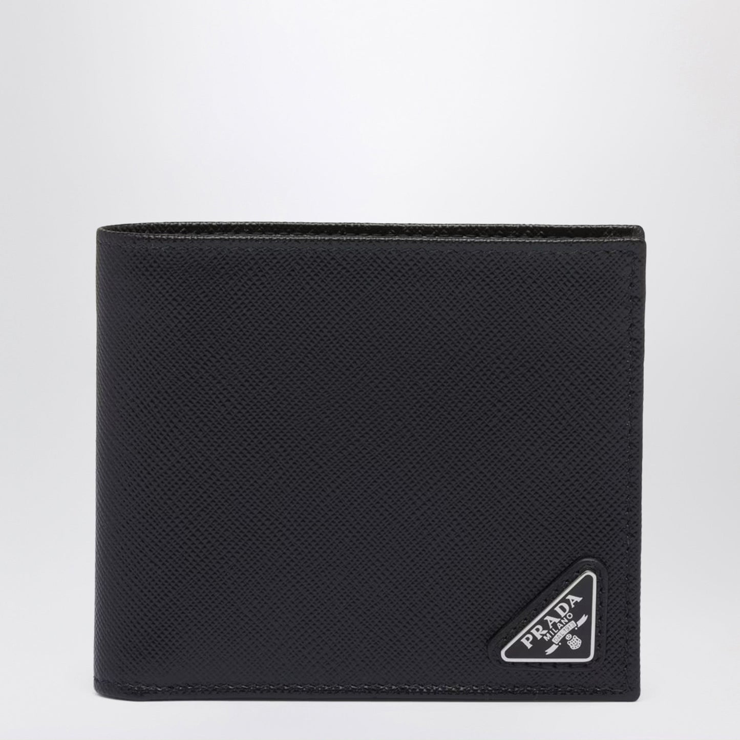 Prada Black Leather Wallet Men PRADA