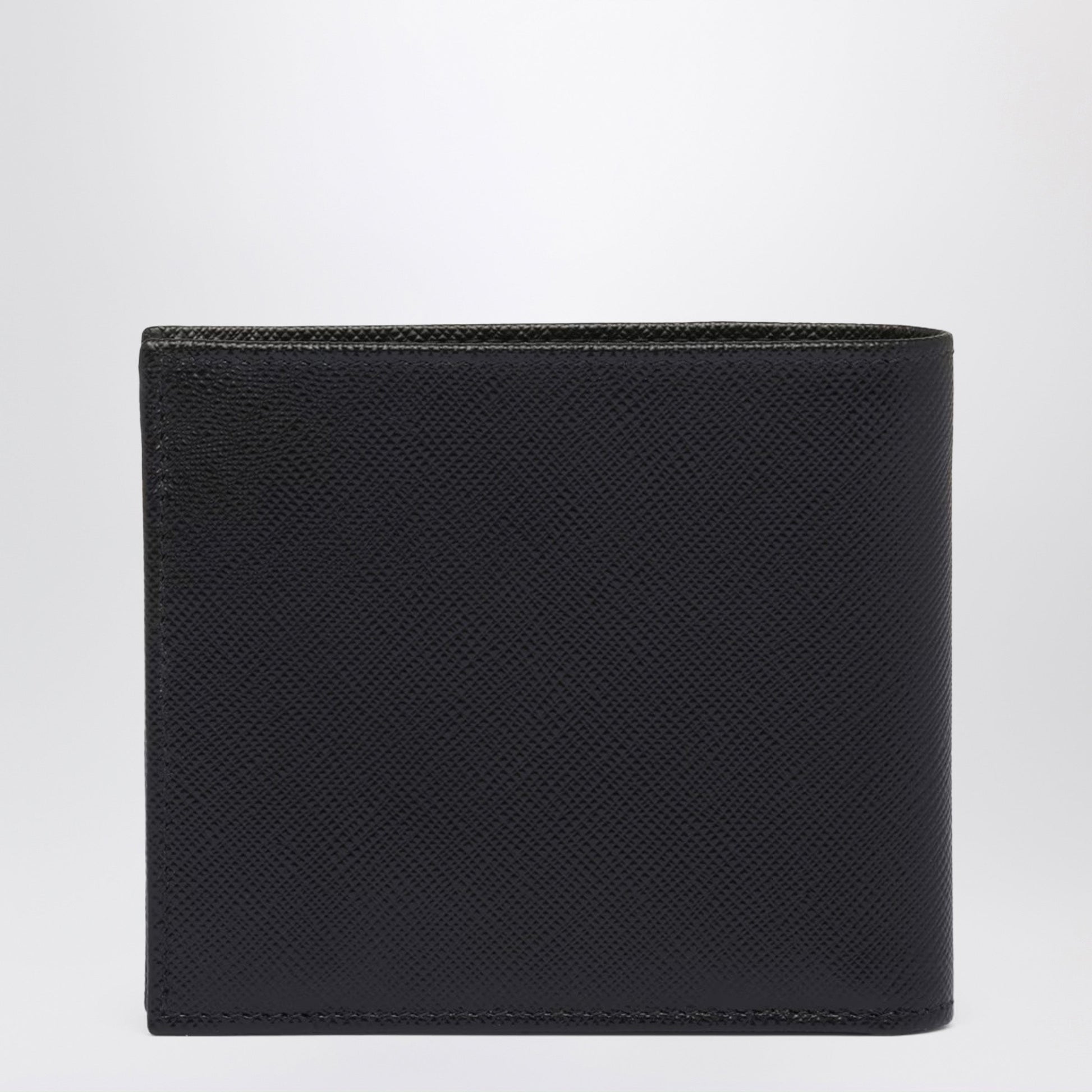 Prada Black Leather Wallet Men PRADA