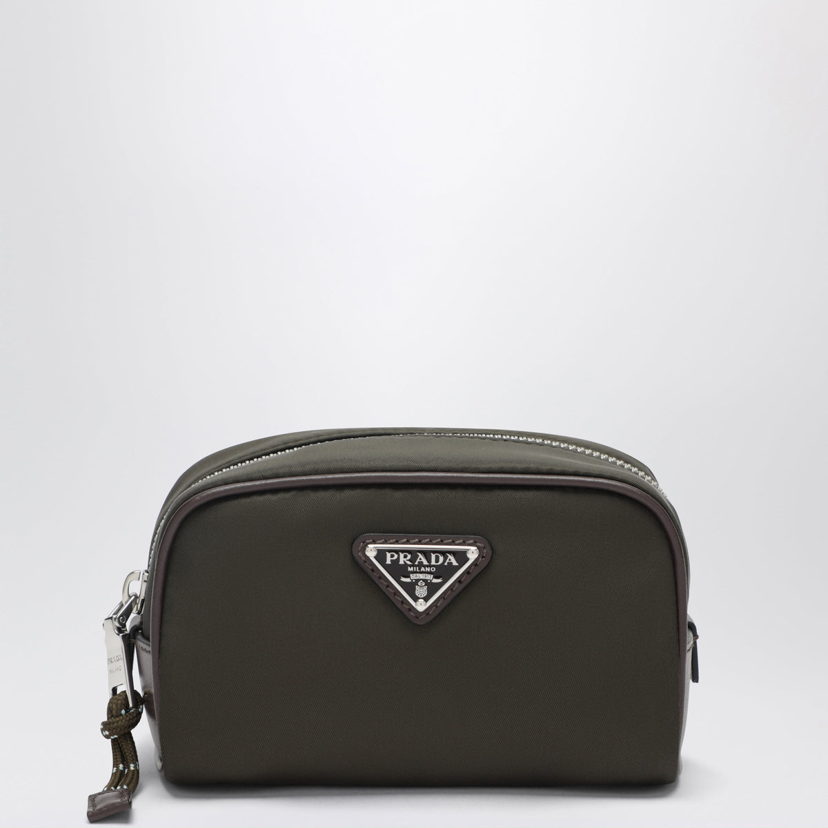 Prada Camouflage Green Speedrock Pouch In Re-Nylon And Leather Men PRADA