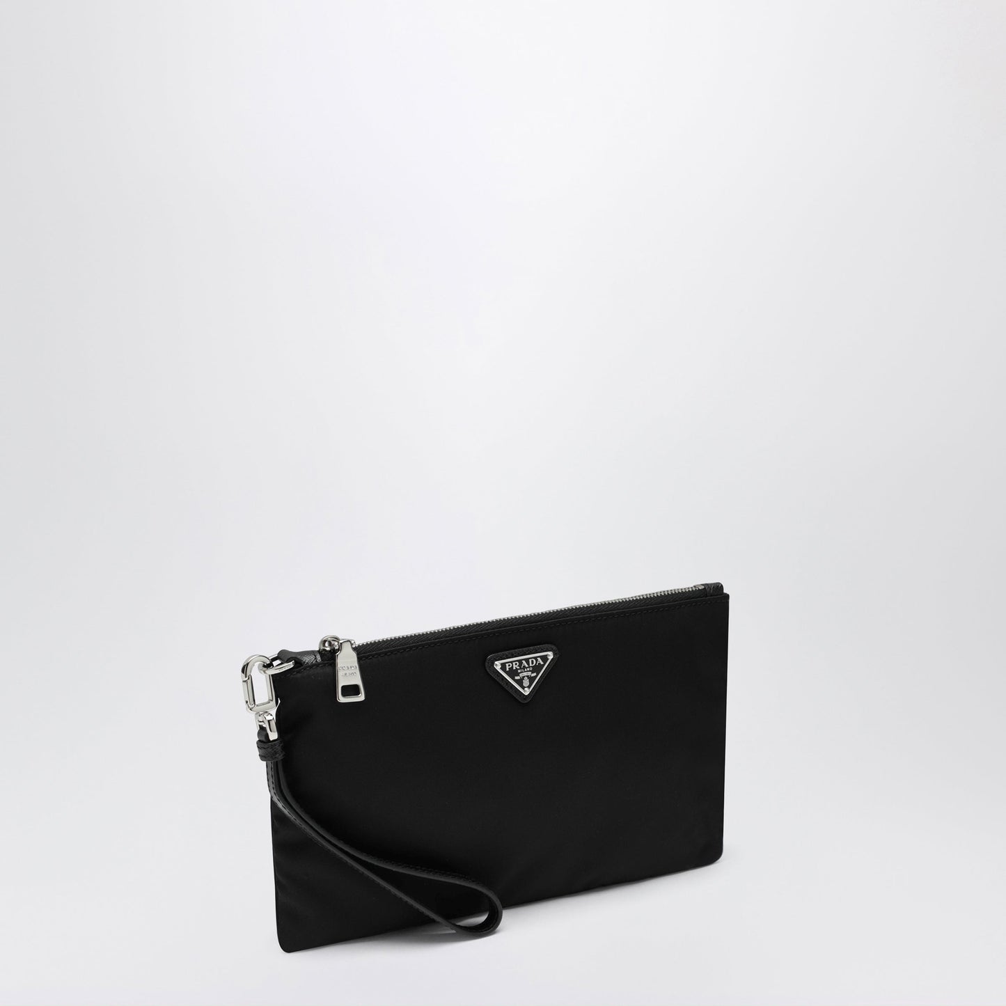 Prada Mera Pouch In Re-Nylon And Saffiano Leather Men PRADA