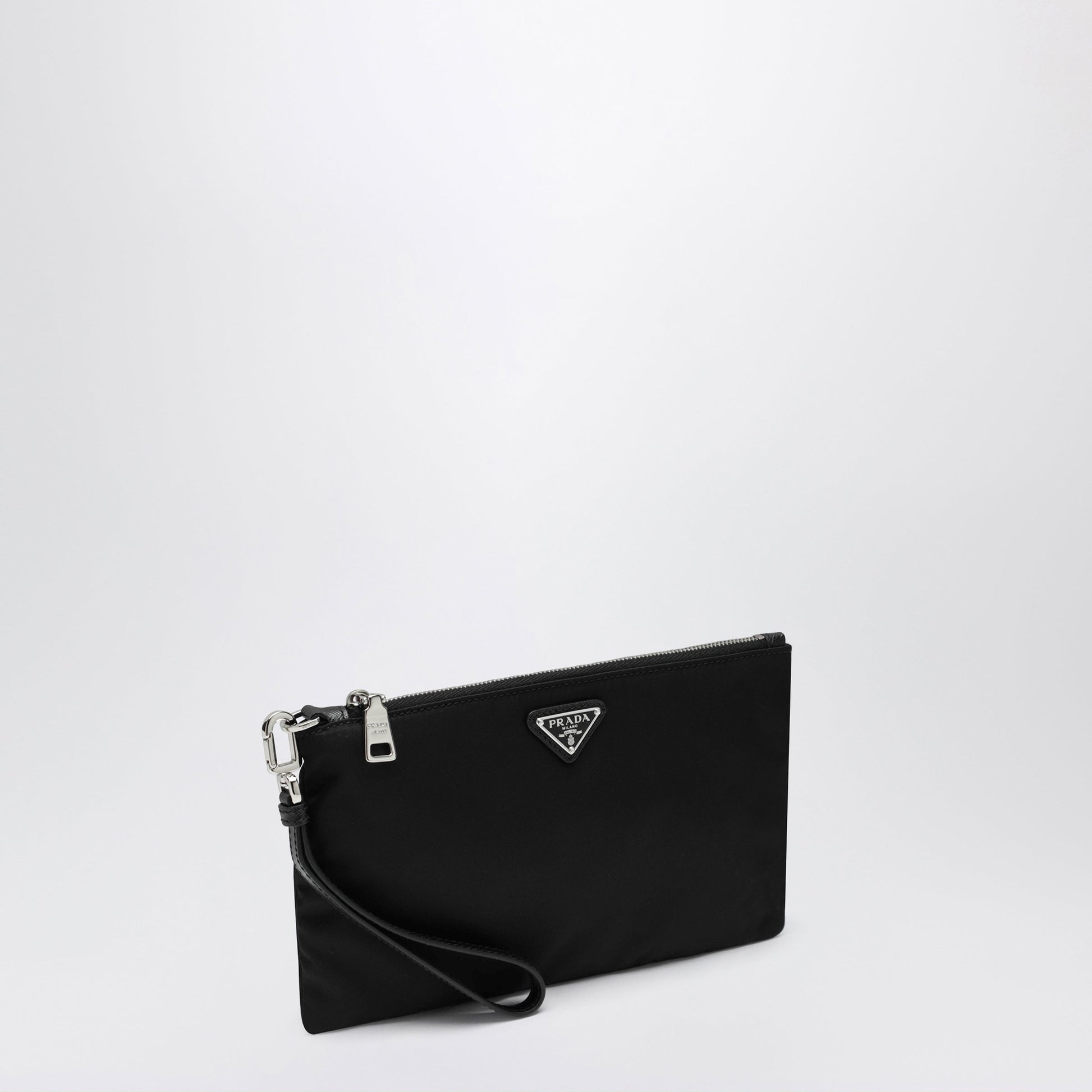 Prada Mera Pouch In Re-Nylon And Saffiano Leather Men PRADA