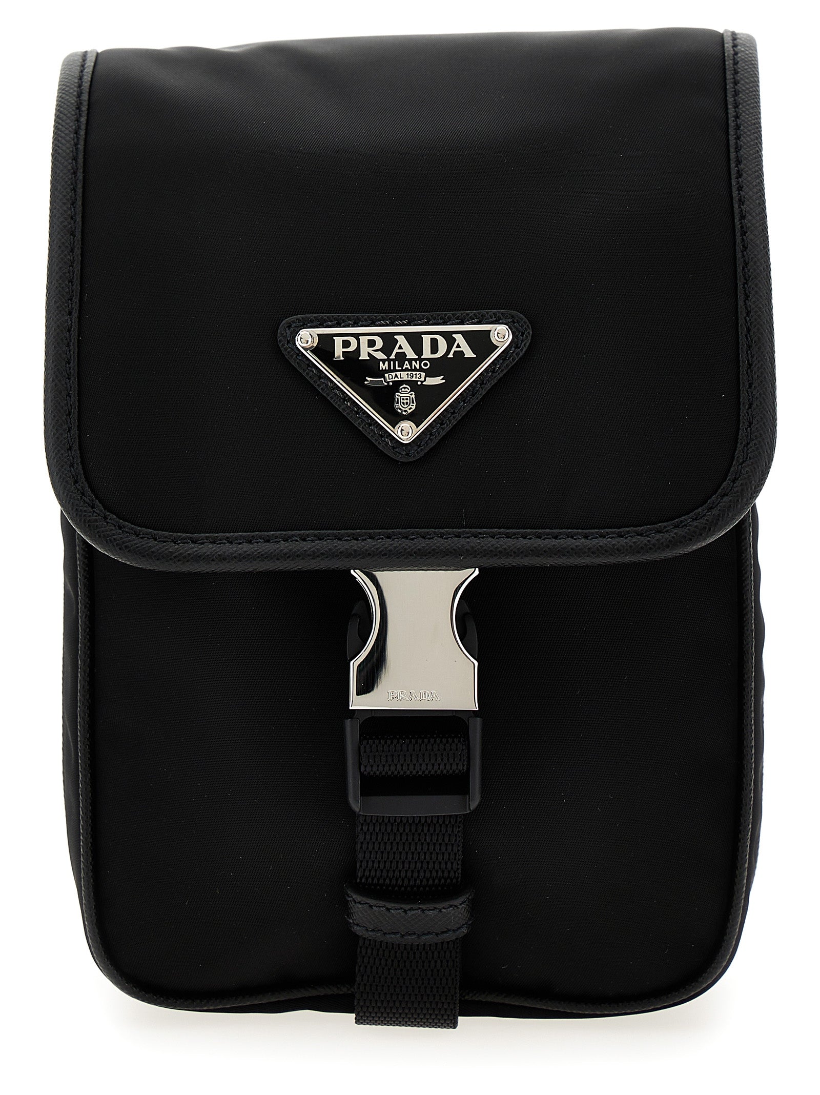 Prada Unisex Re-Nylon Logo Crossbody Bag PRADA