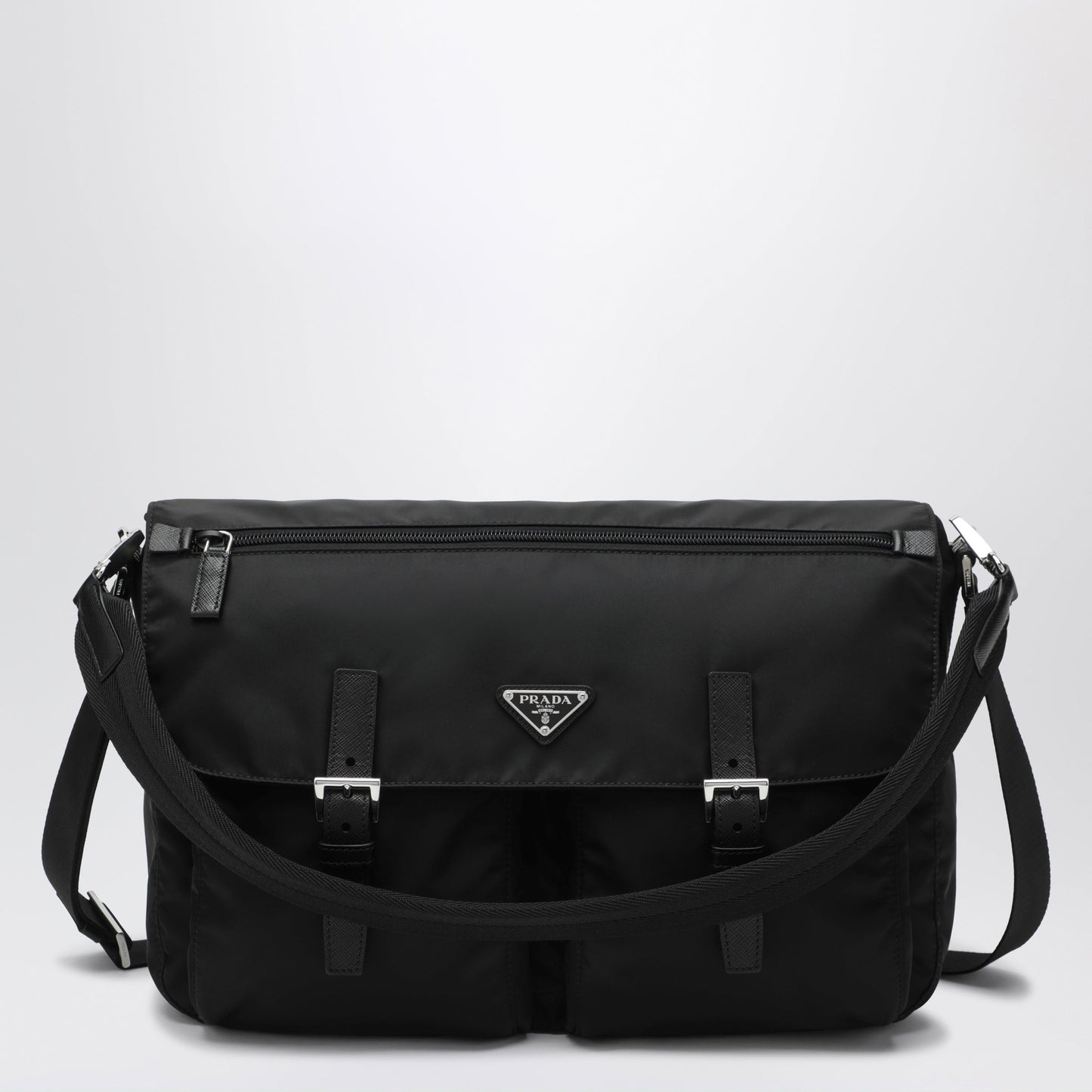 Prada Re-Nylon Crossbody Bag In Black Men PRADA