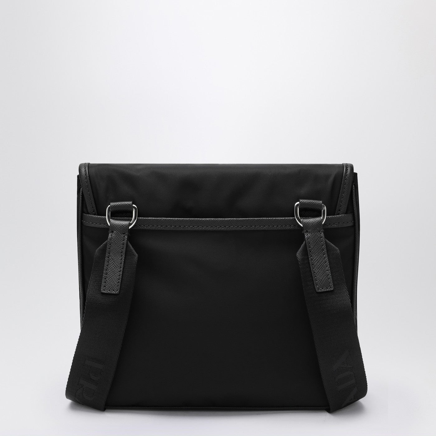 Prada Shoulder Bag In Re-Nylon And Black Saffiano Men PRADA