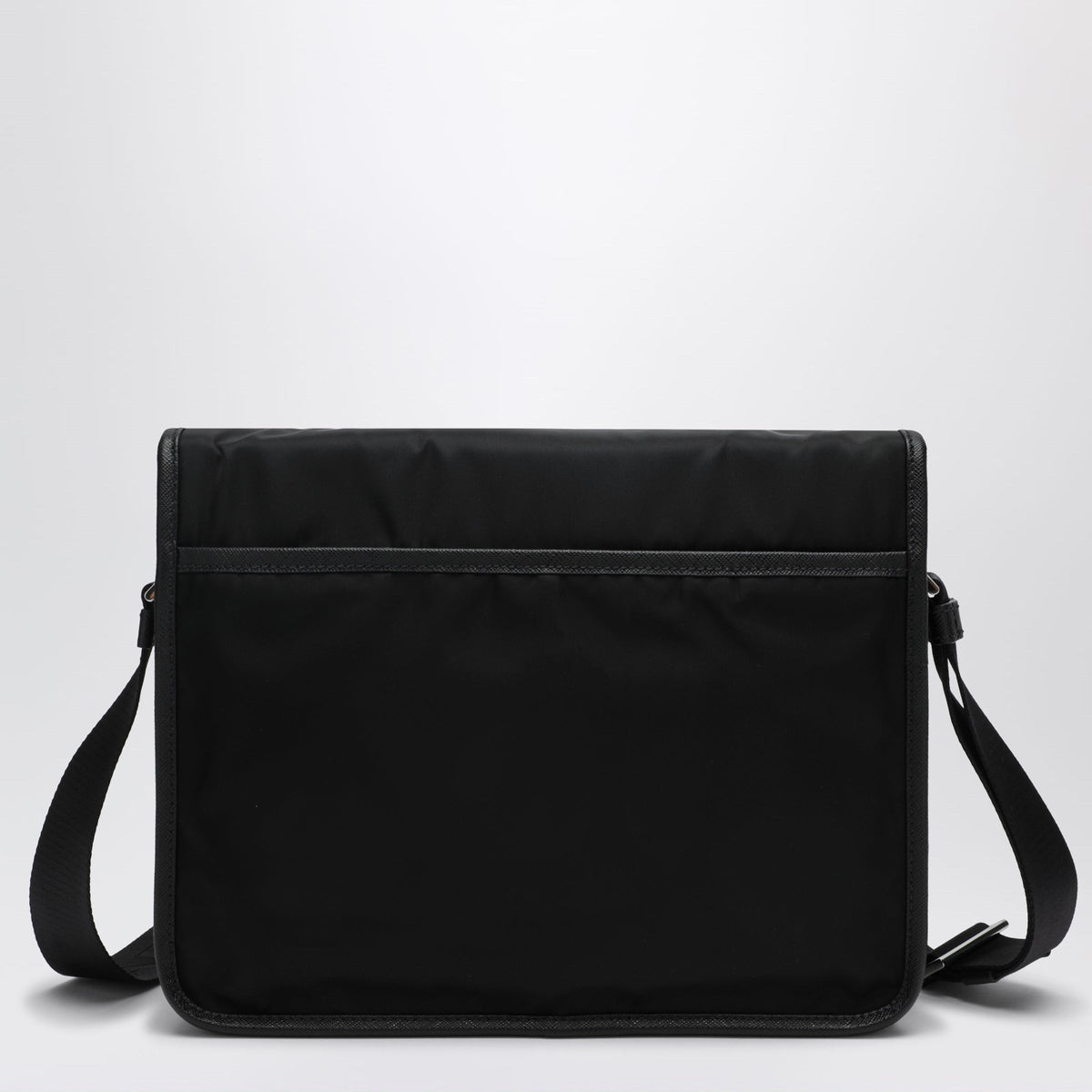 Prada Black Pattina Shoulder Bag In Re-Nylon Men PRADA