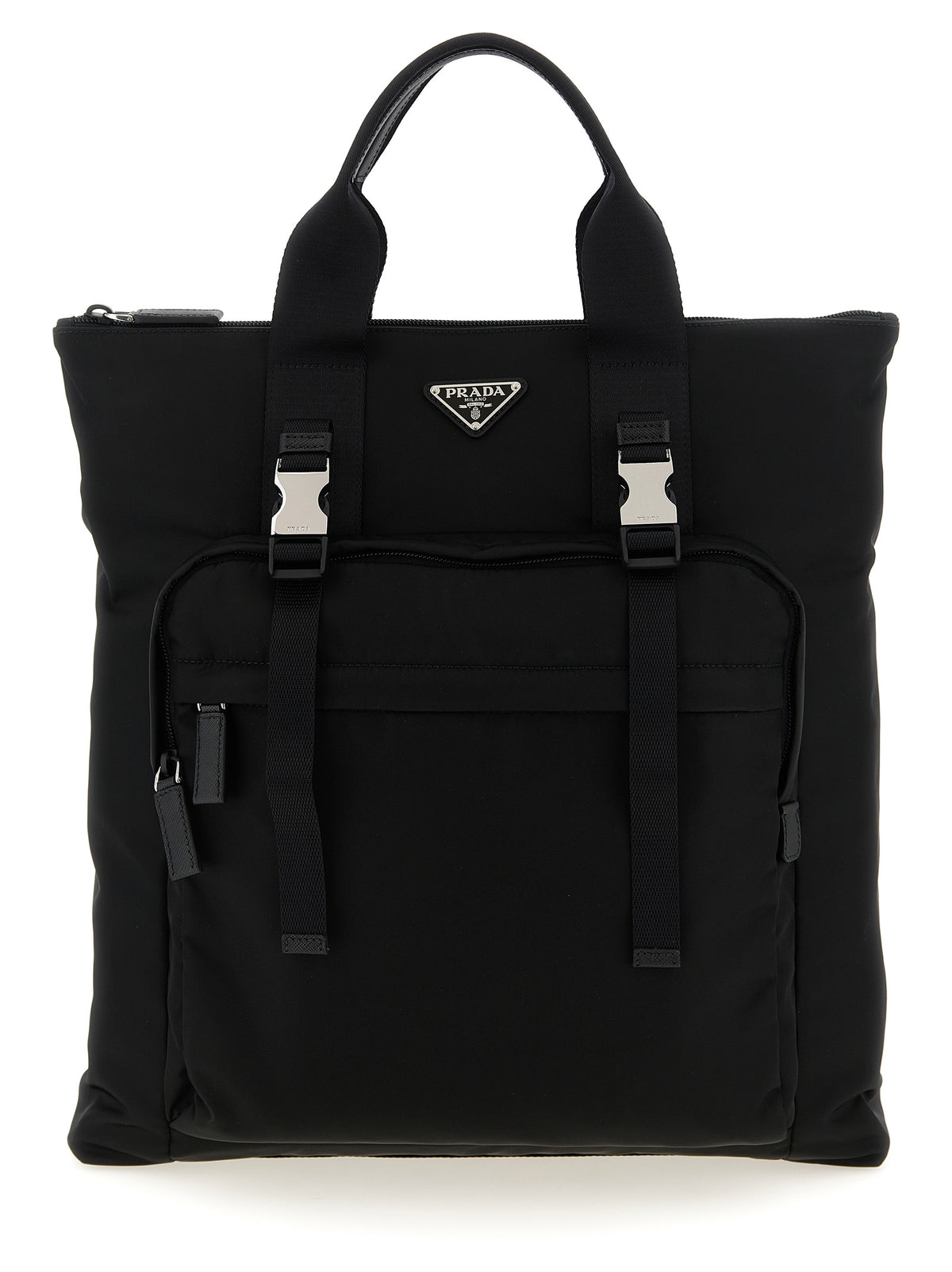 Prada Men Re-Nylon And Saffiano Backpack Shopping Bag PRADA