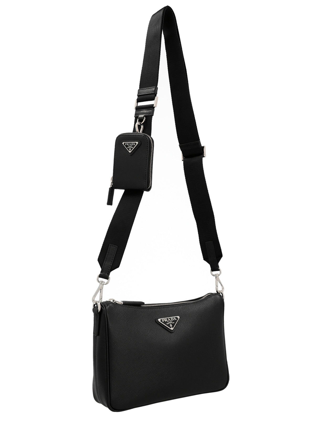 Prada Men Re-Nylon & Saffiano Crossbody Bag PRADA