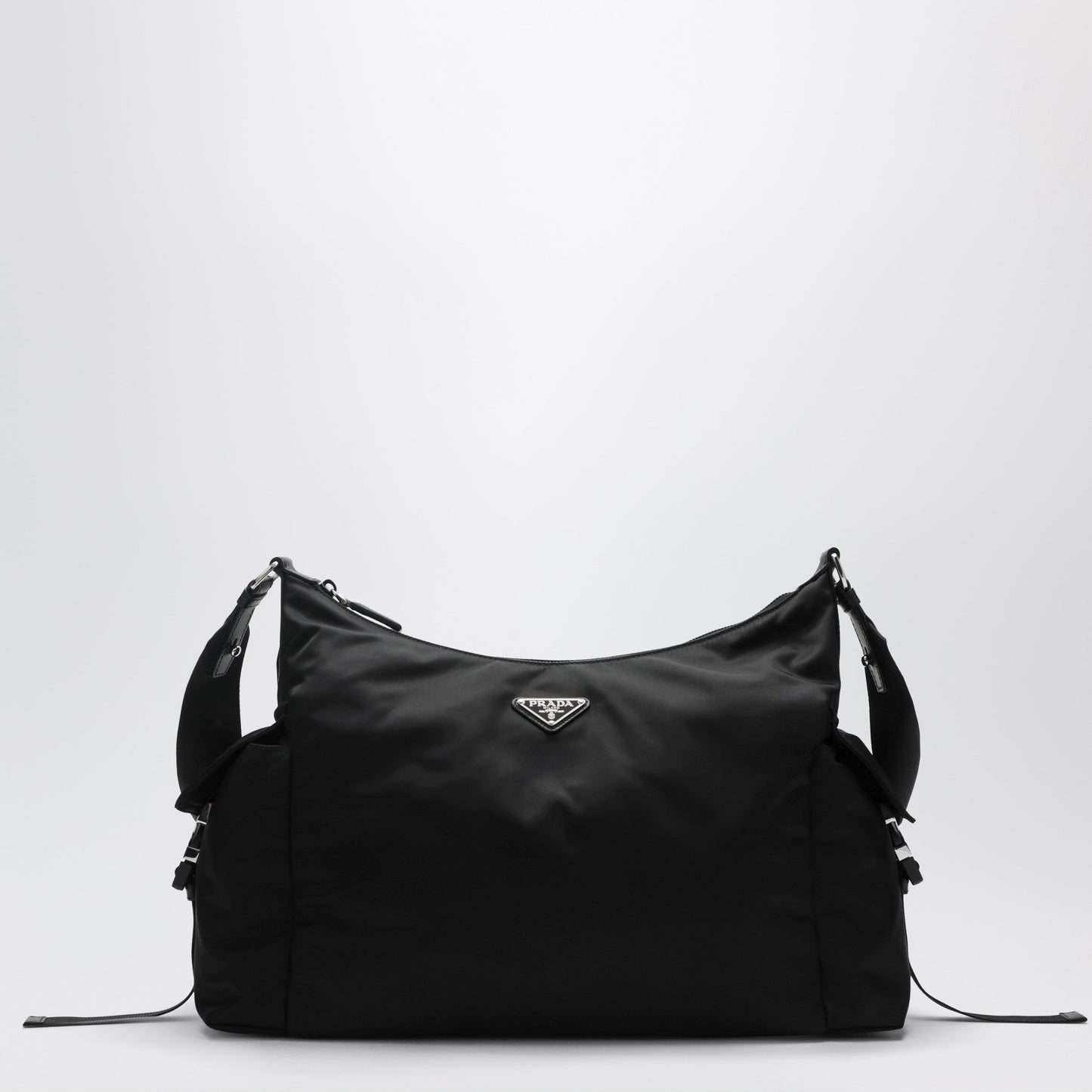 Prada Black Prada Explore Bag In Re-Nylon And Leather By Prada Men PRADA