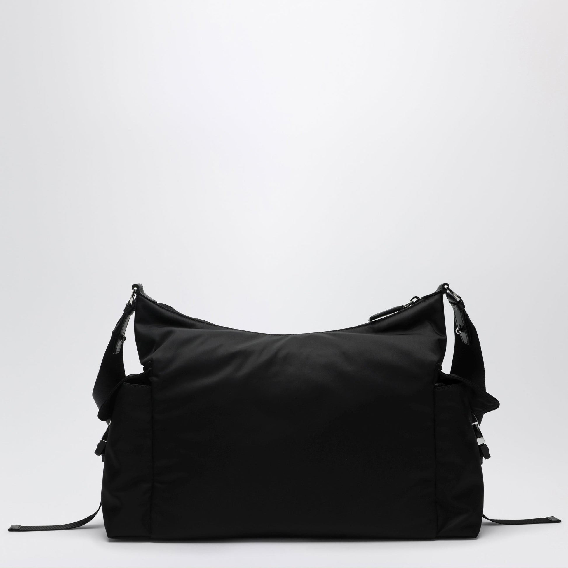 Prada Black Prada Explore Bag In Re-Nylon And Leather By Prada Men PRADA