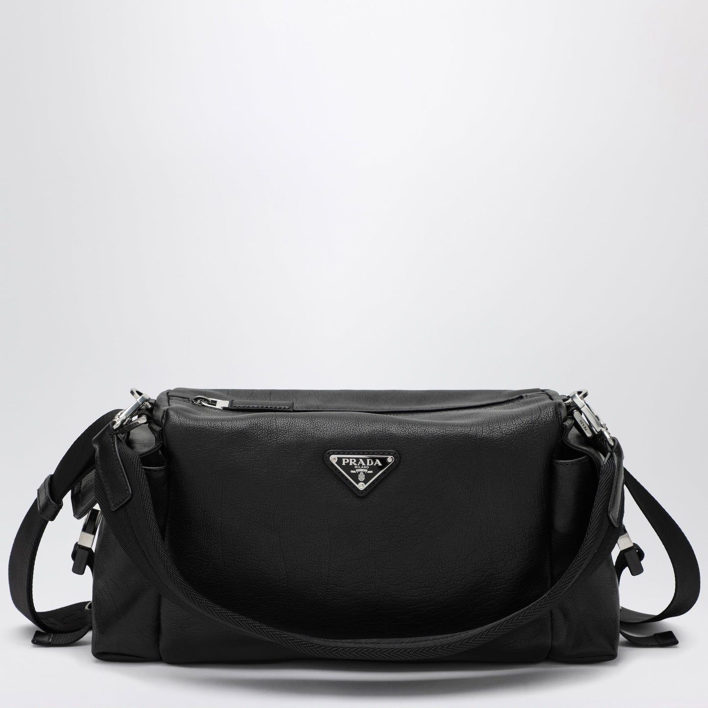 Prada Explore Black Leather Bag Men PRADA