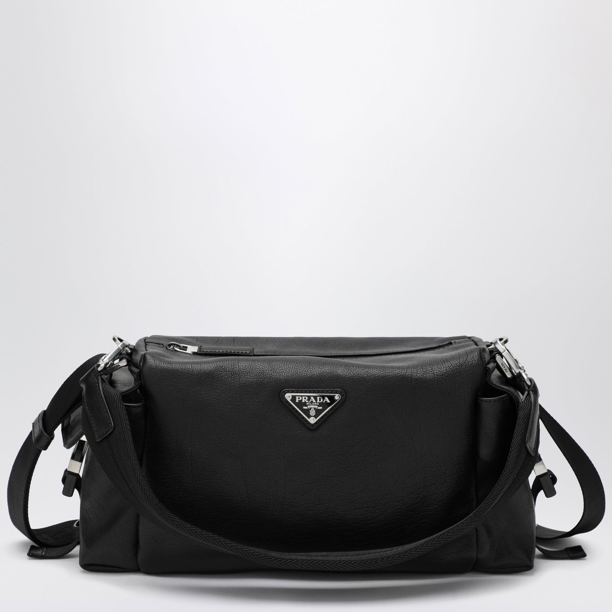 Prada Explore Black Leather Bag Men PRADA