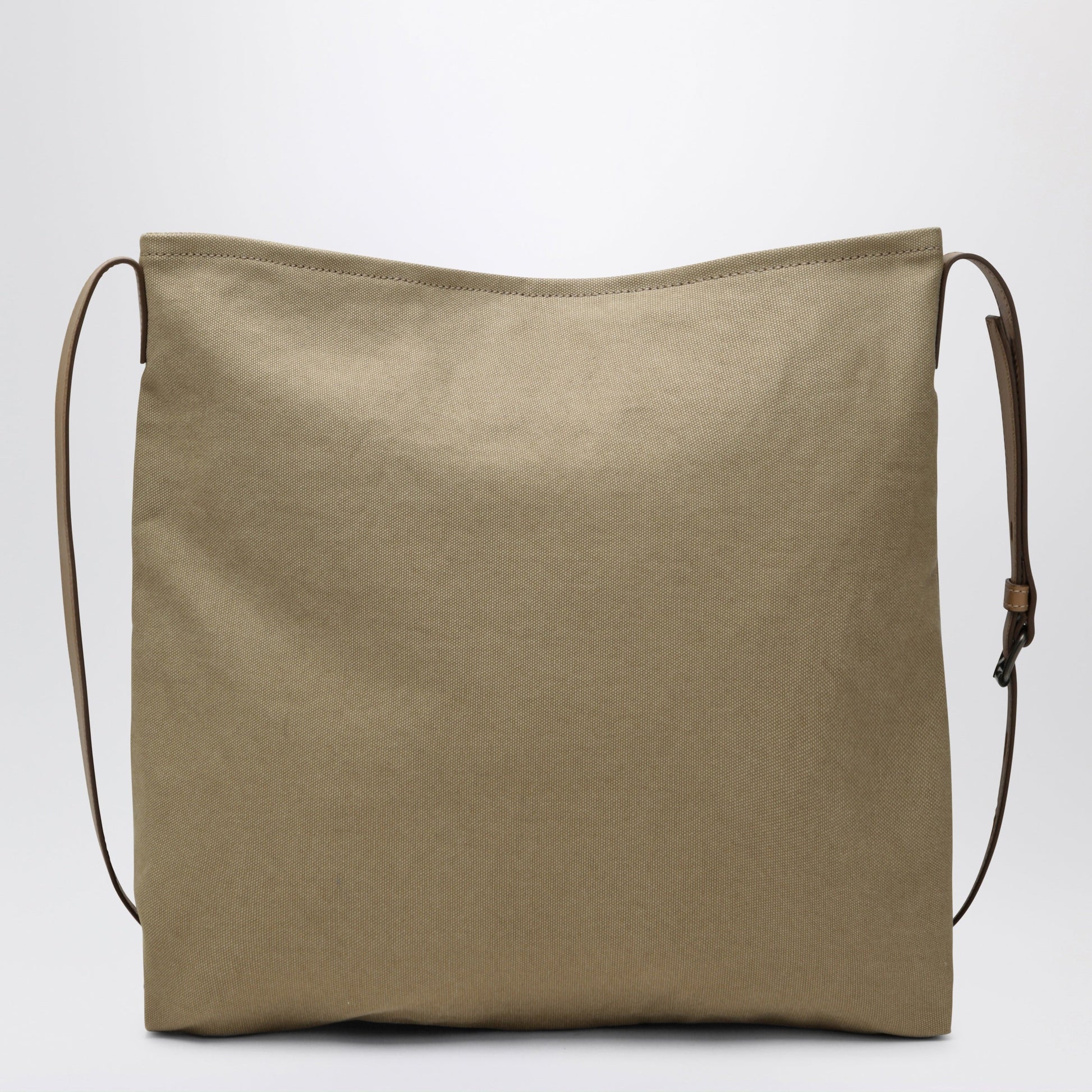Prada Khaki Prada Route Canvas And Leather Crossbody Bag Men PRADA