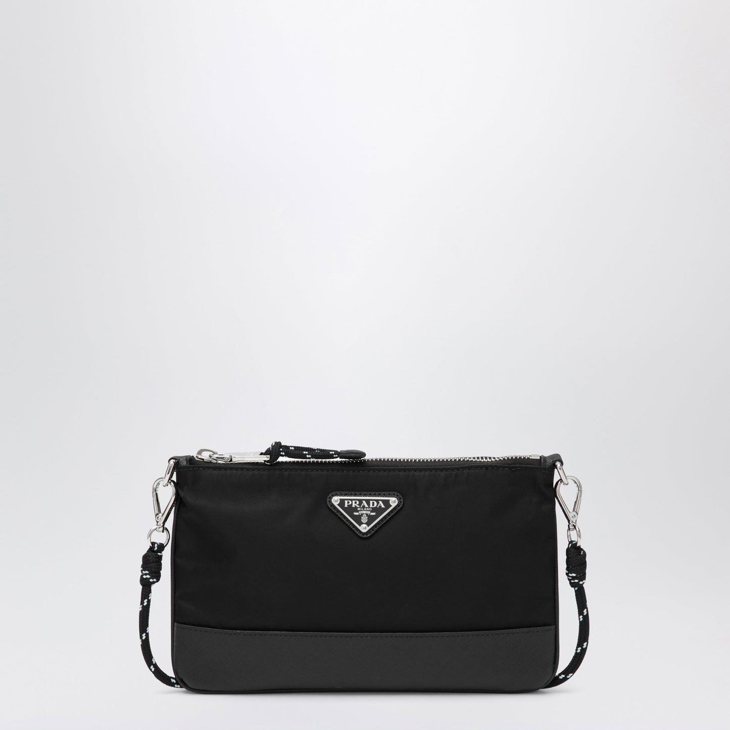 Prada Prada Speedrock Smartphone Holder In Black Re-Nylon Men PRADA