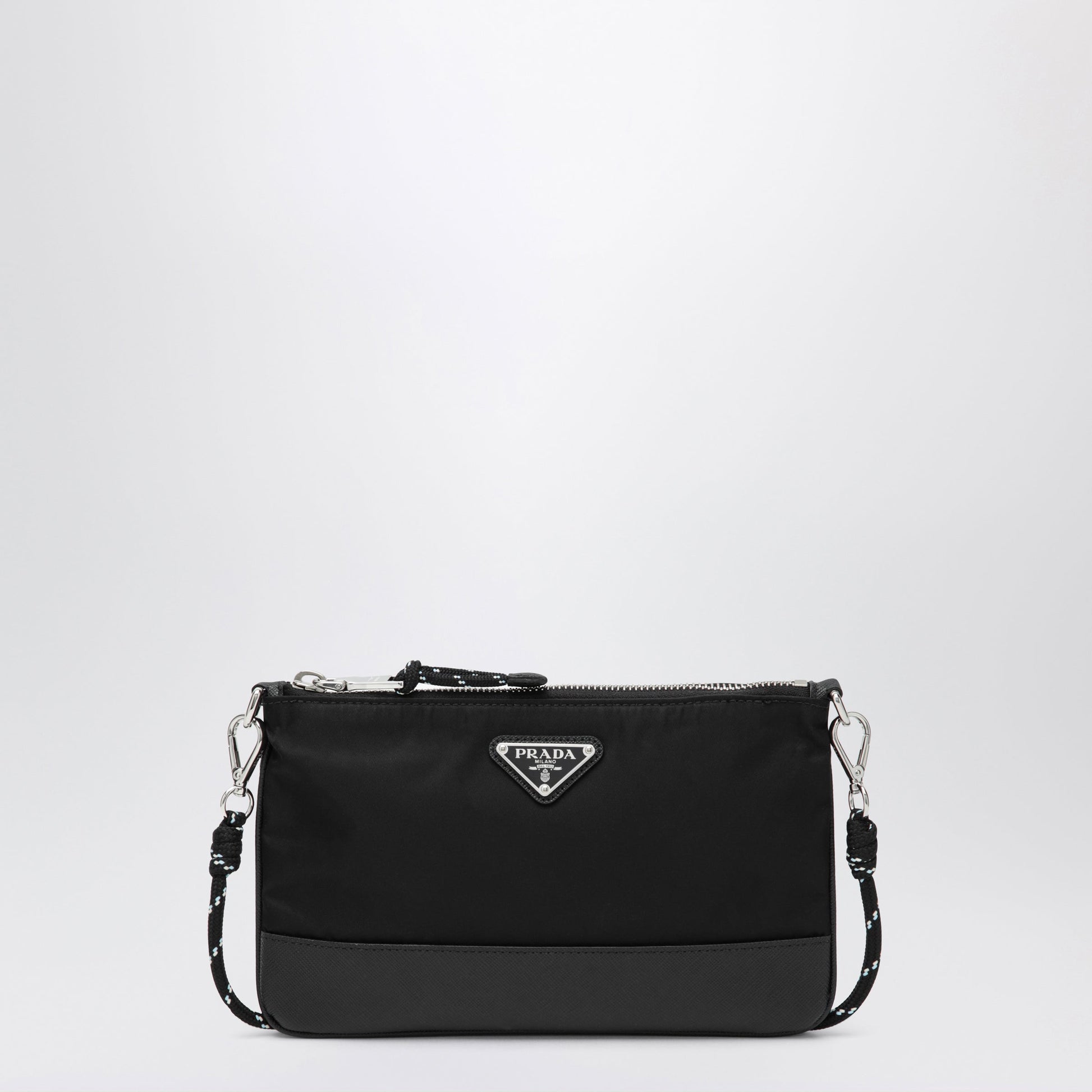 Prada Prada Speedrock Smartphone Holder In Black Re-Nylon Men PRADA