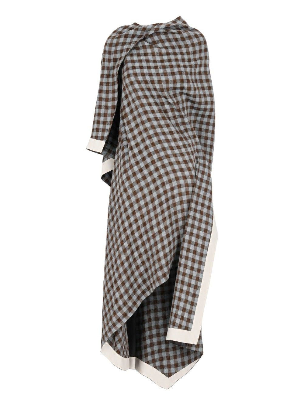 Loewe Women Dress In Viscose And Linen Blend LOEWE