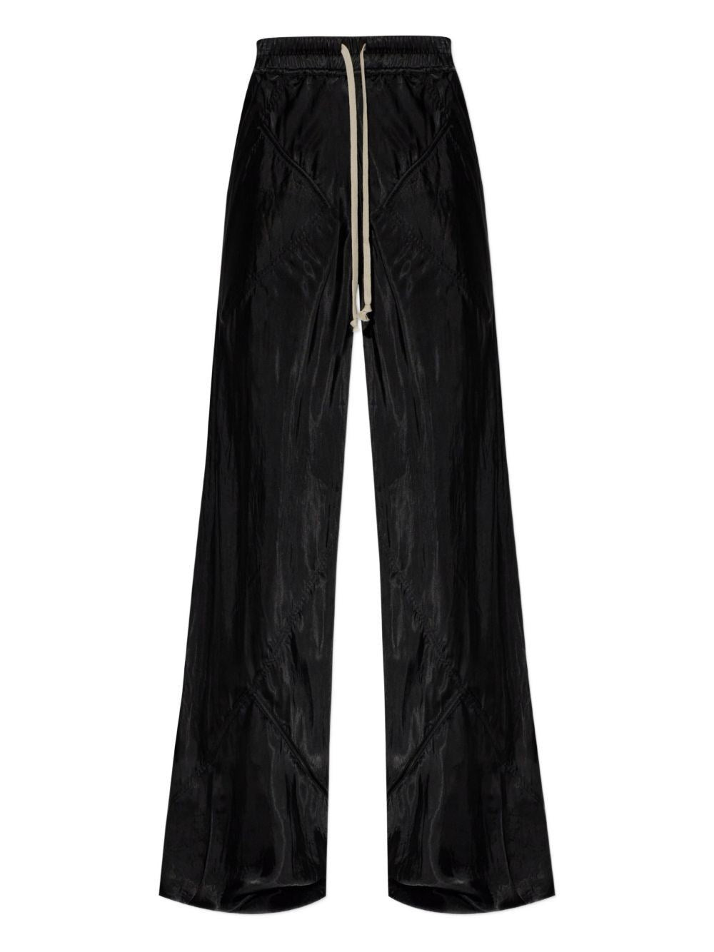 Rick Owens Women Wide Leg Trousers With A Glossy Finish RICK OWENS