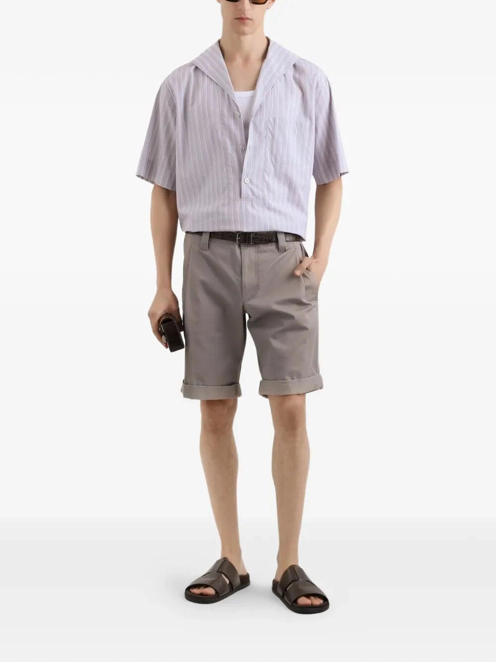 Dolce & Gabbana Men Three-Button Short Sleeved Shirt DOLCE & GABBANA