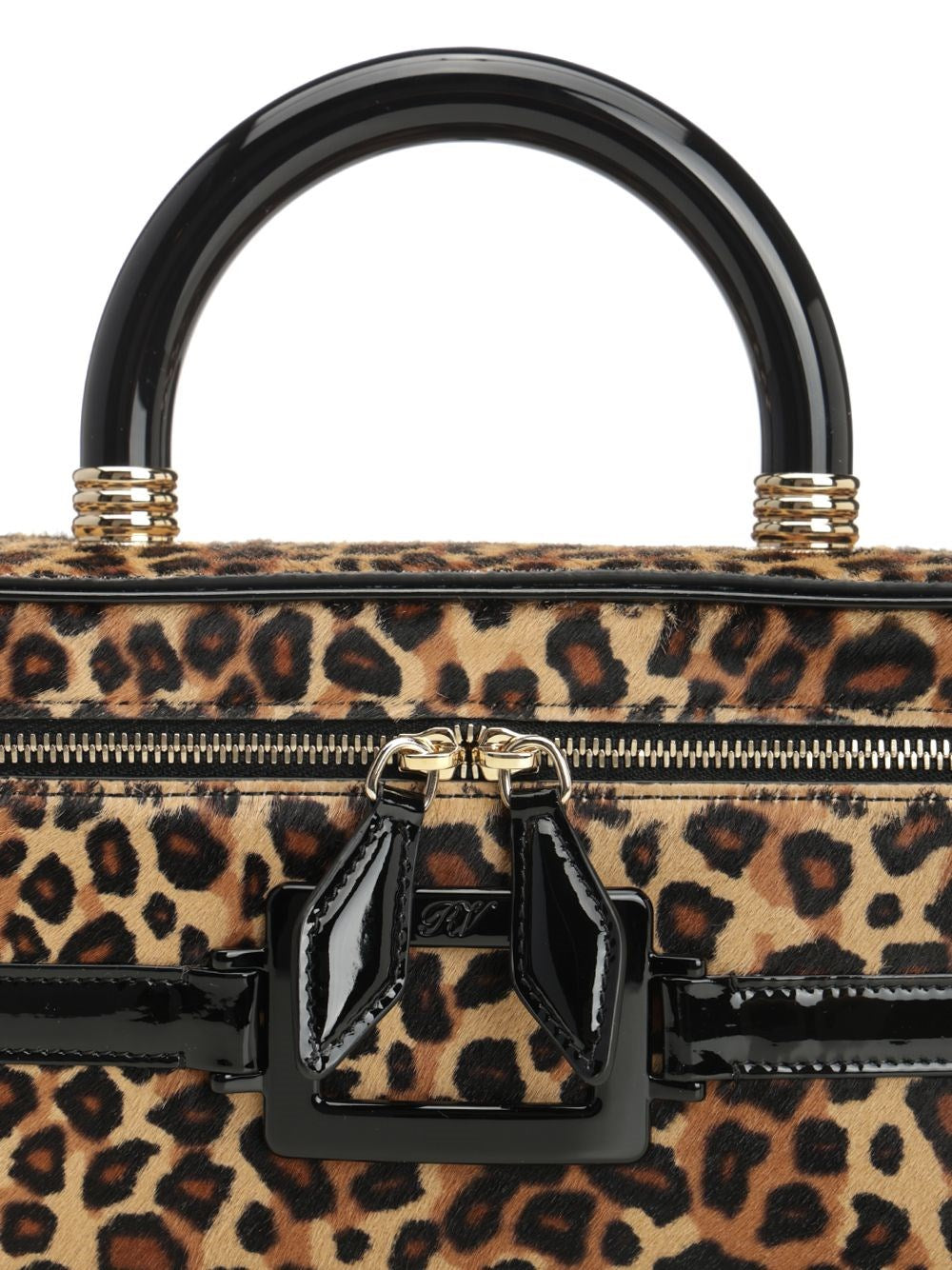 Roger Vivier Women Belle Vivier Leopard-Print Buckle Tote Bag ROGER VIVIER